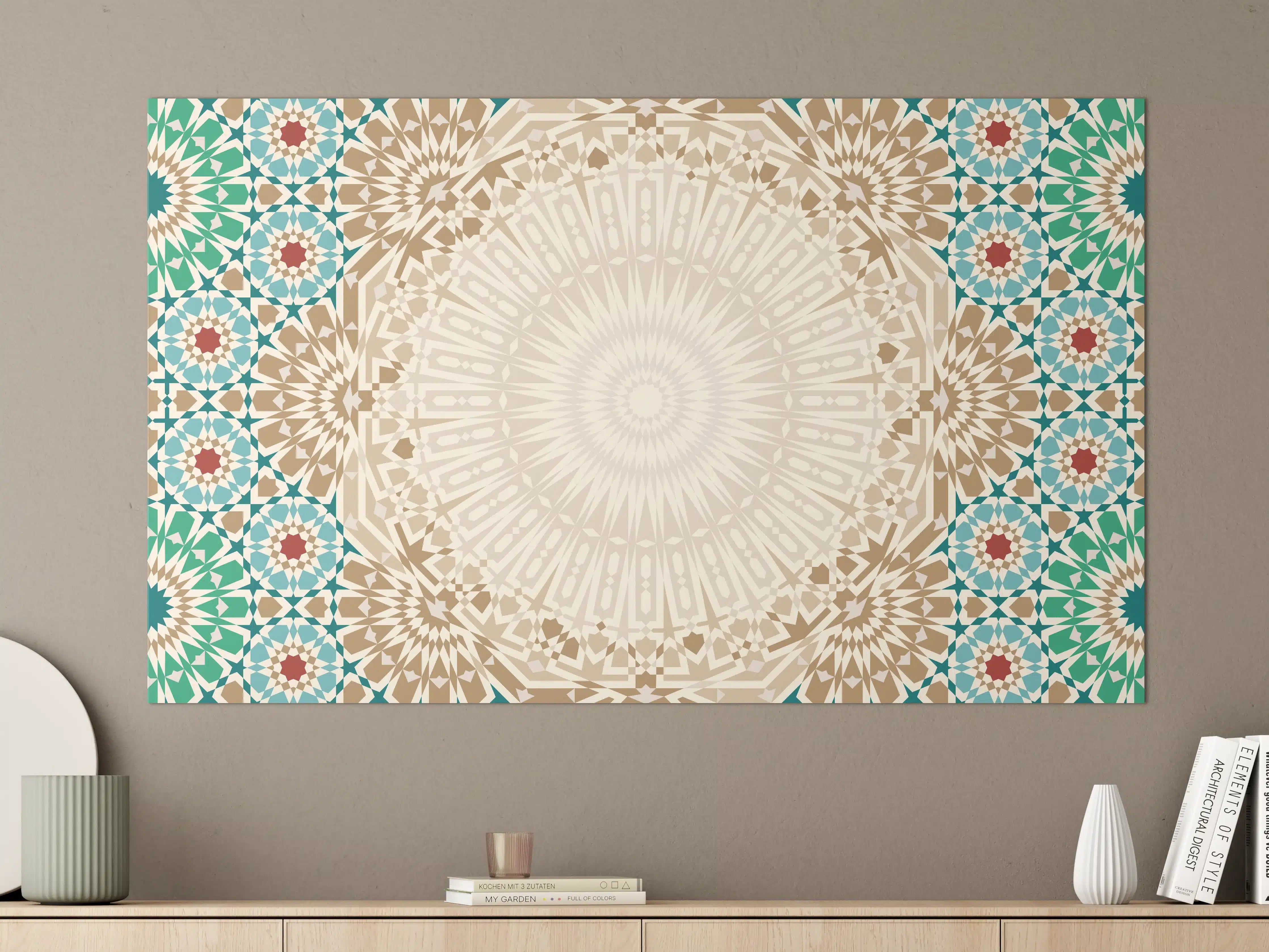 Große Wandbilder - Geometrische Mandala-Muster