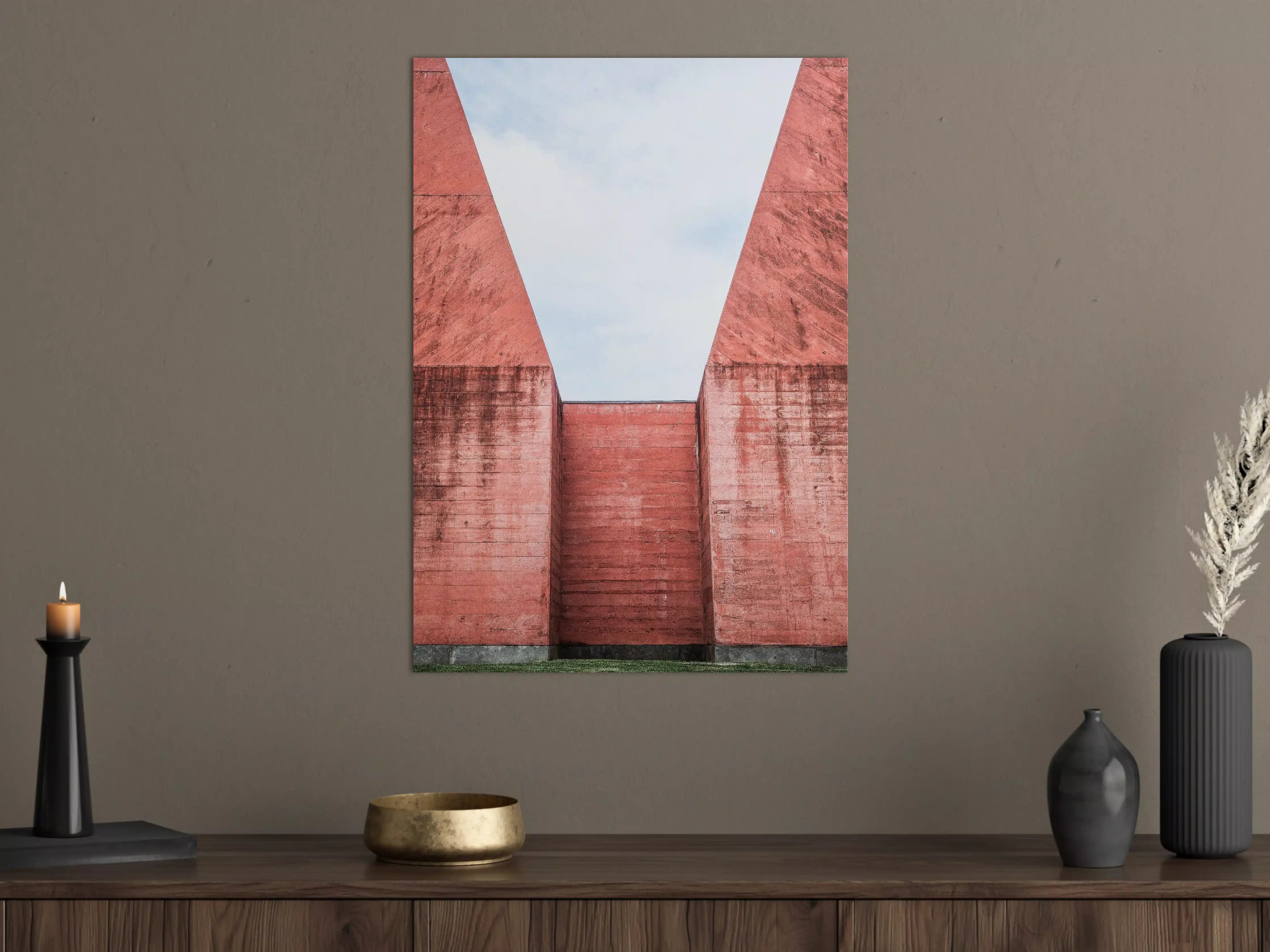Große Wandbilder - Geometrische Mars Architektur