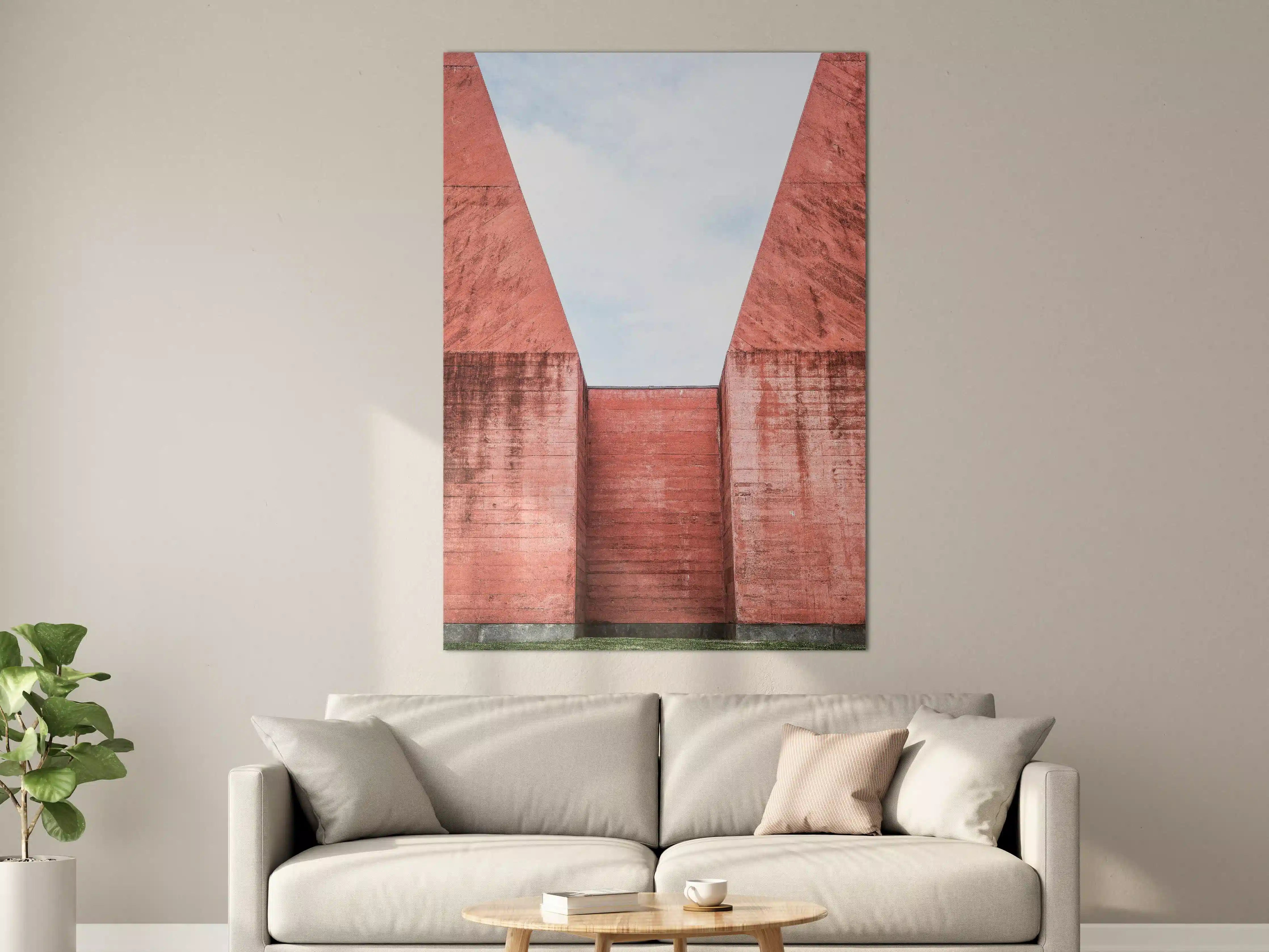 Große Wandbilder - Geometrische Mars Architektur
