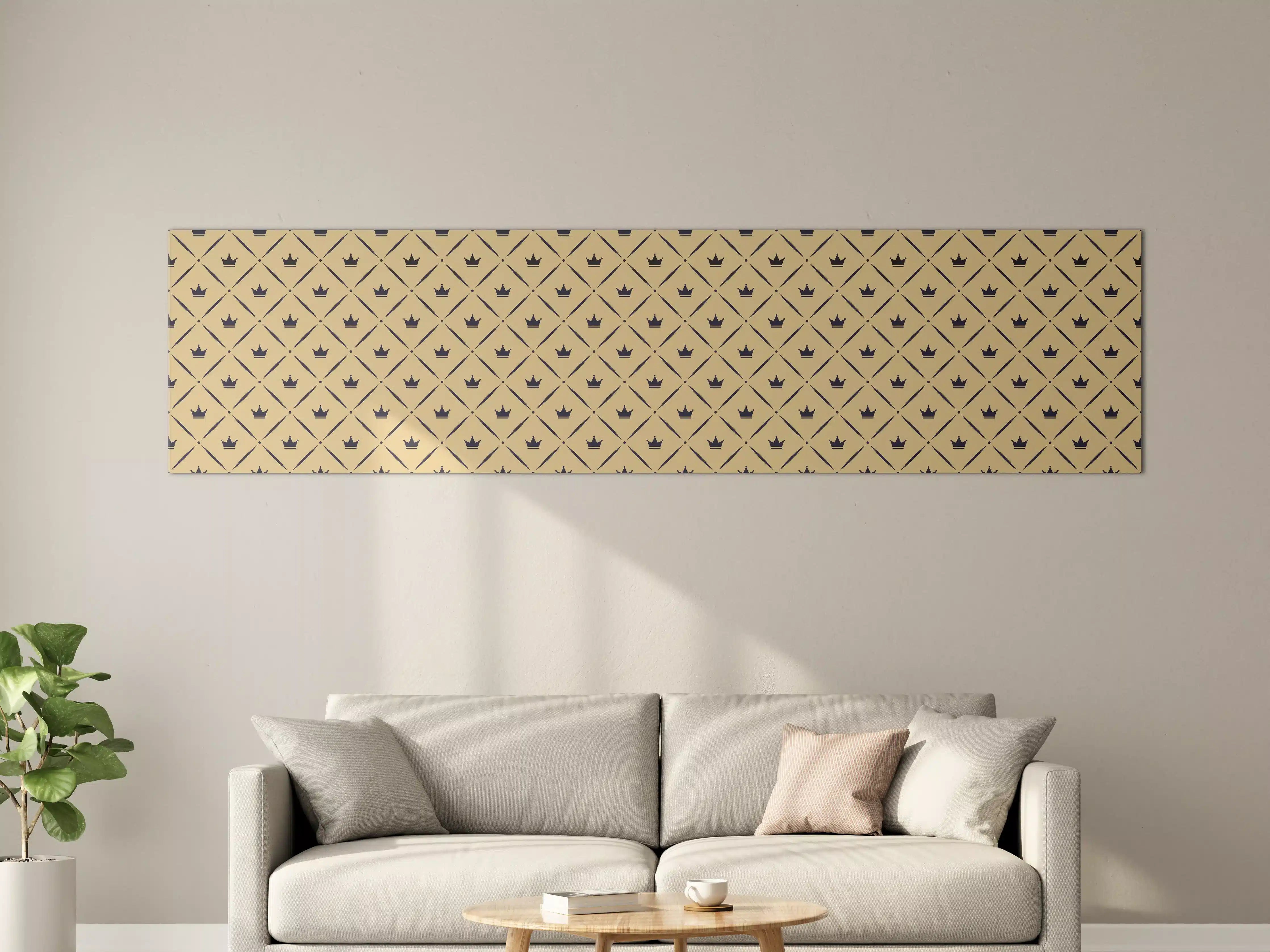 Große Wandbilder - Geometrisches Beige-Braun Muster