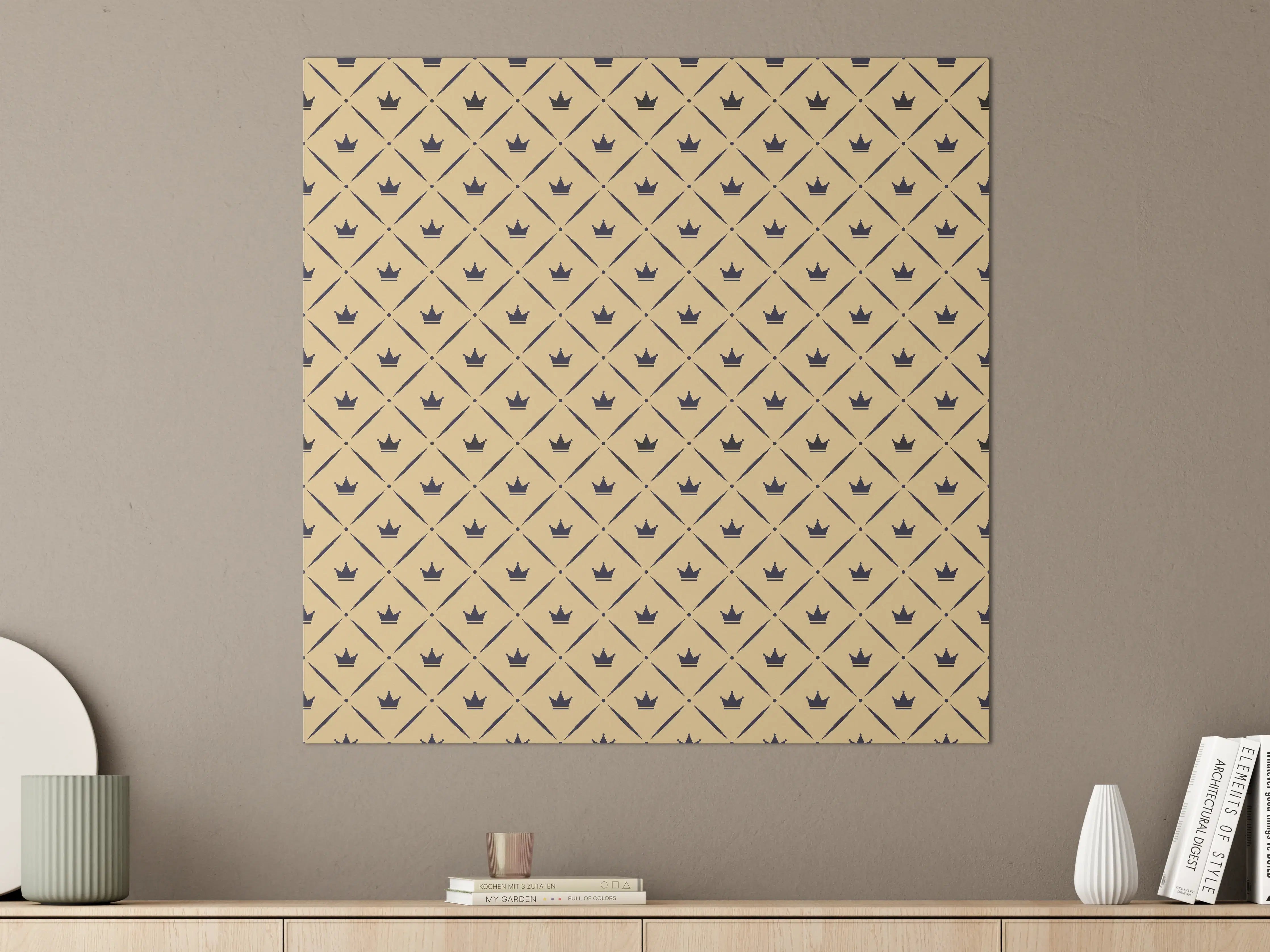 Große Wandbilder - Geometrisches Beige Muster