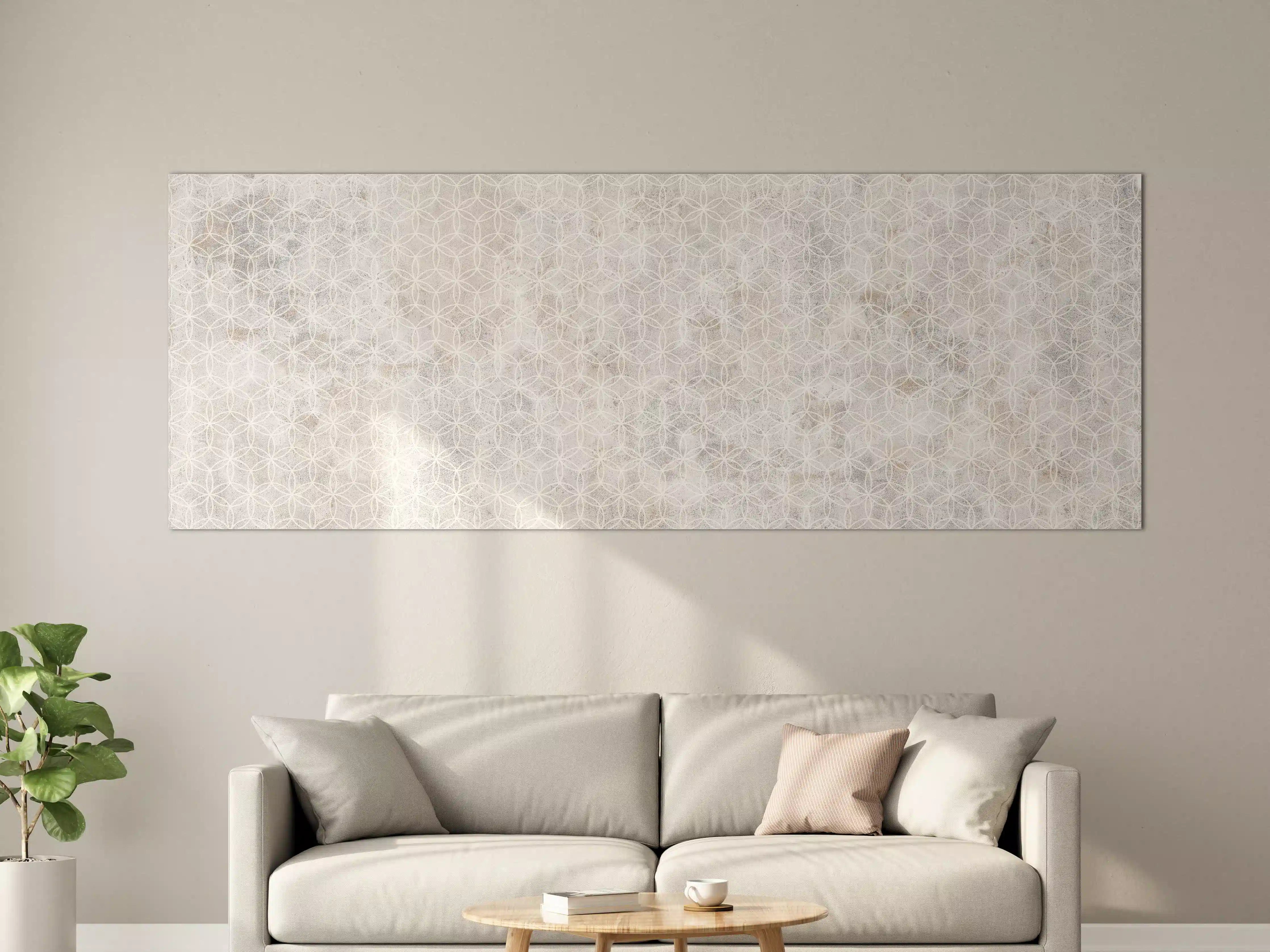 Große Wandbilder - Geometrisches Beton Mosaik