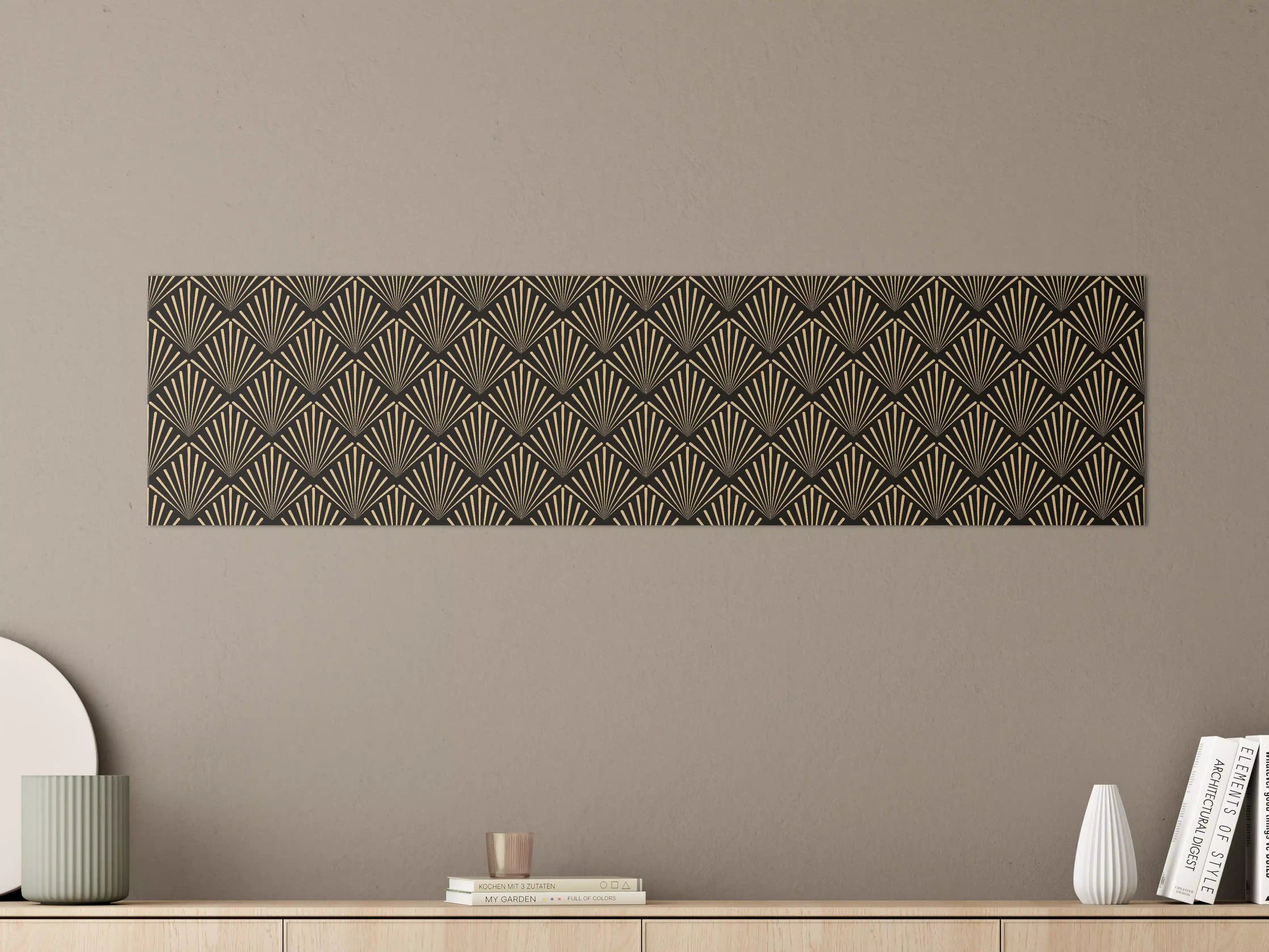 Große Wandbilder - Geometrisches Goldmuster