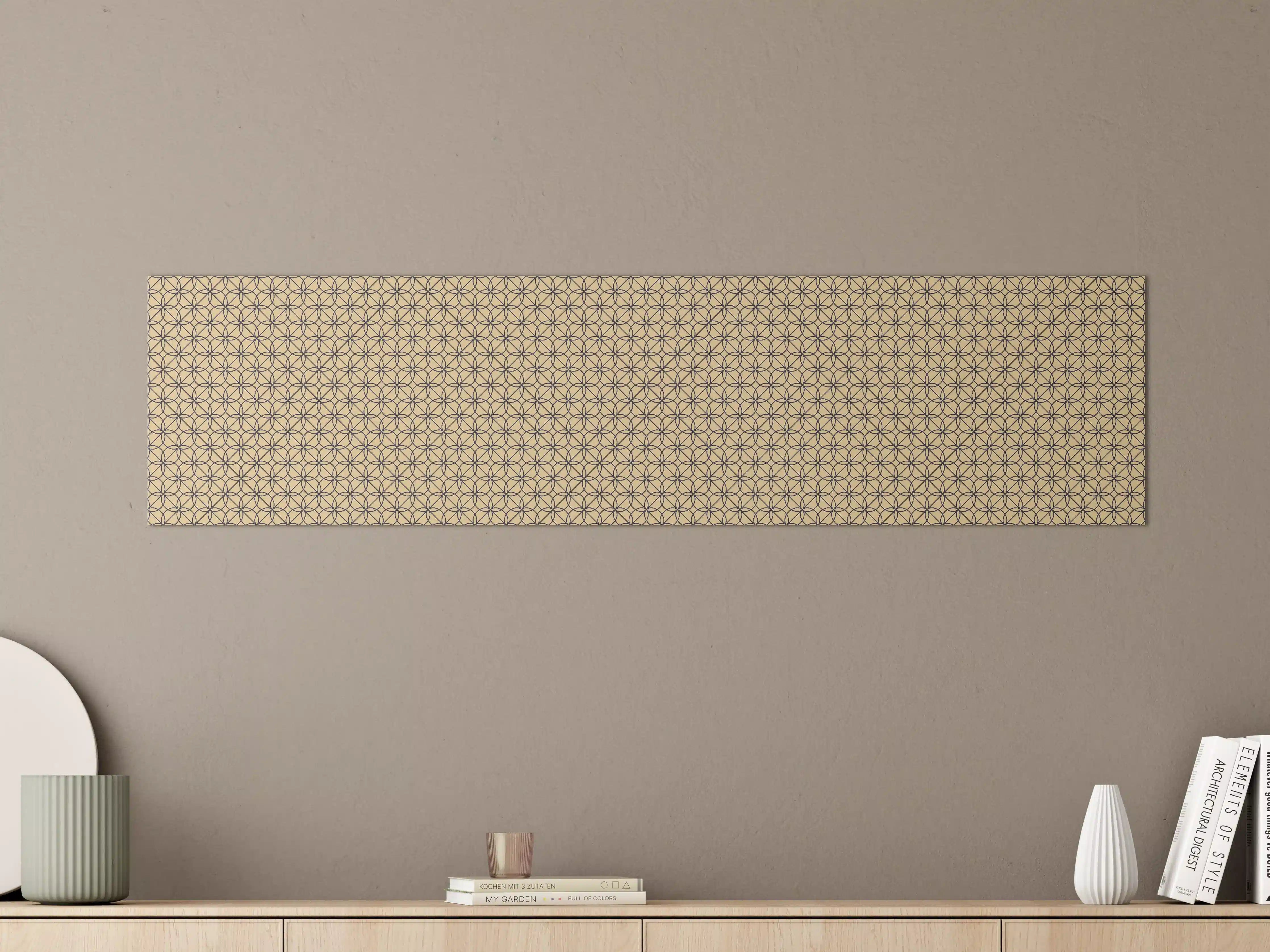 Große Wandbilder - Geometrisches Hellbraun Muster