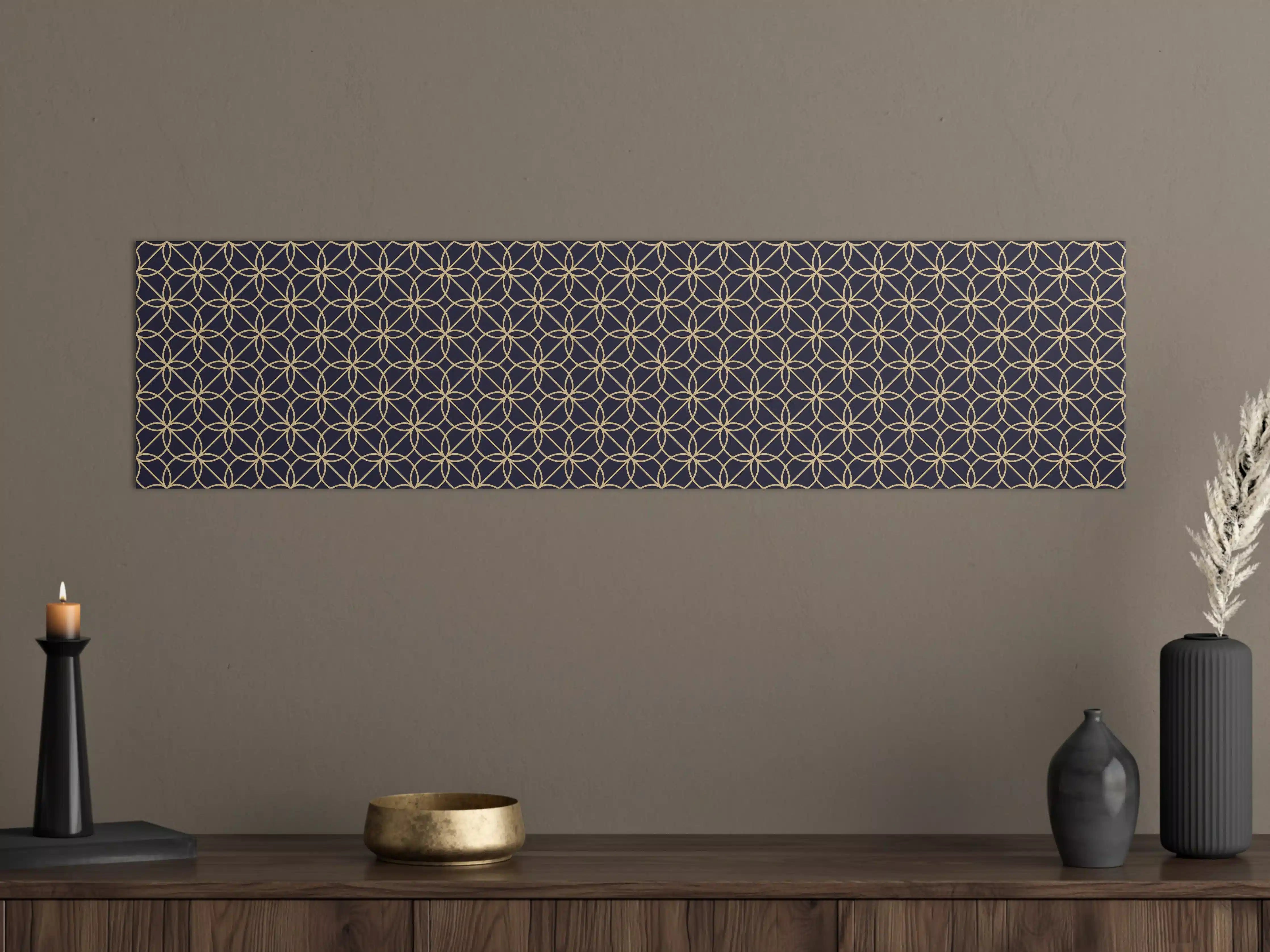 Große Wandbilder - Geometrisches Linienmuster