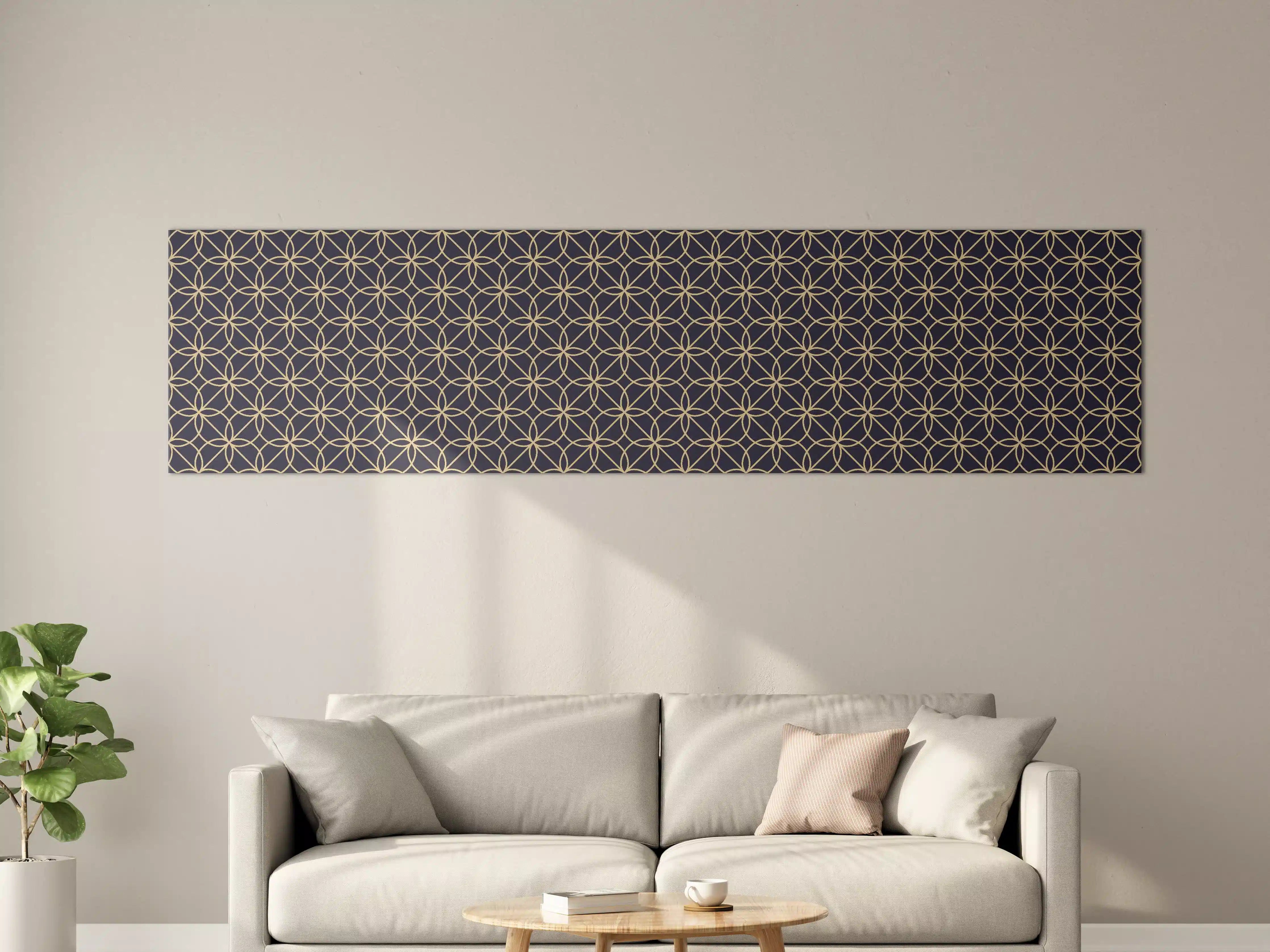 Große Wandbilder - Geometrisches Linienmuster
