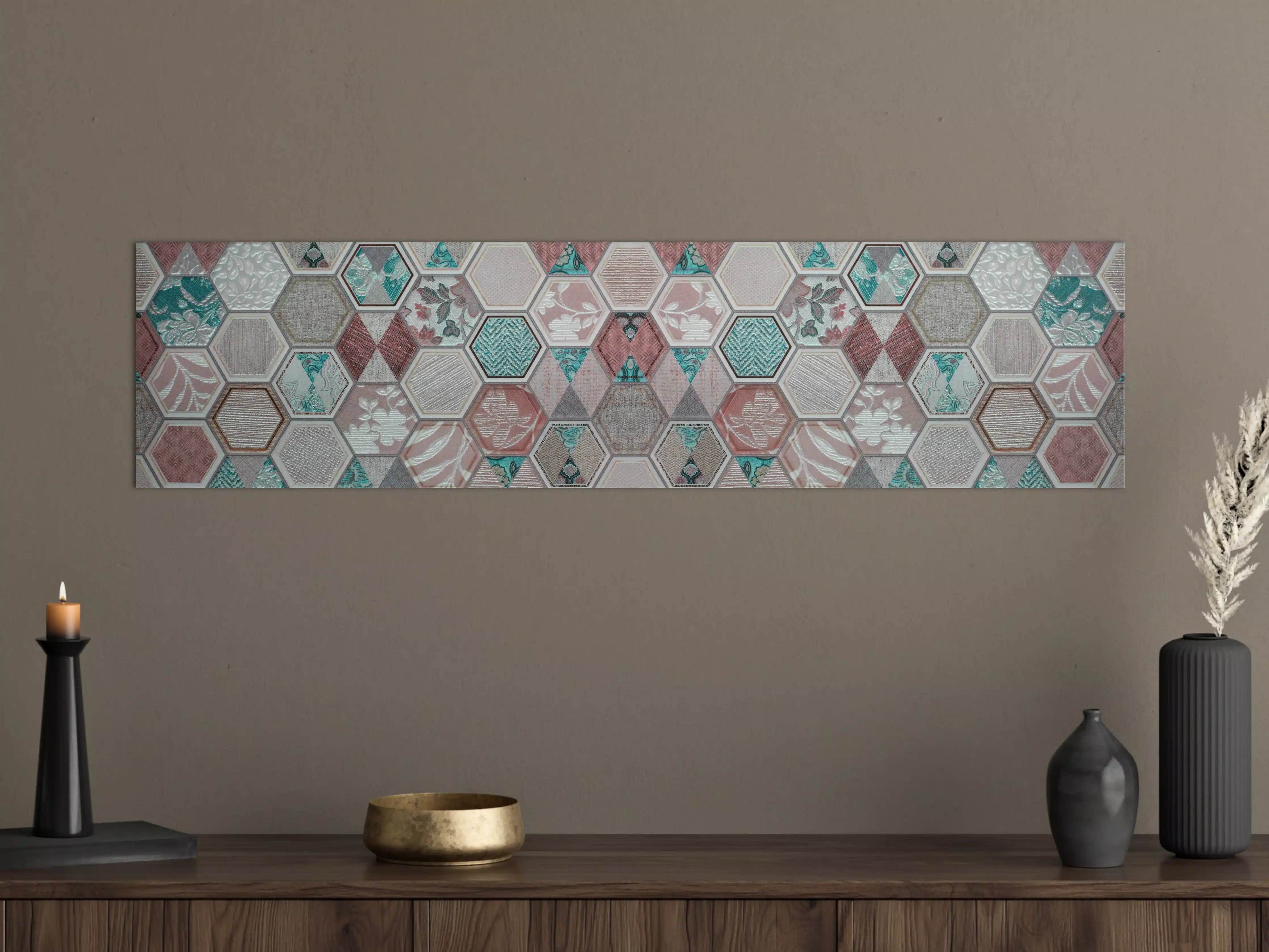 Große Wandbilder - Geometrisches Muster Pastell