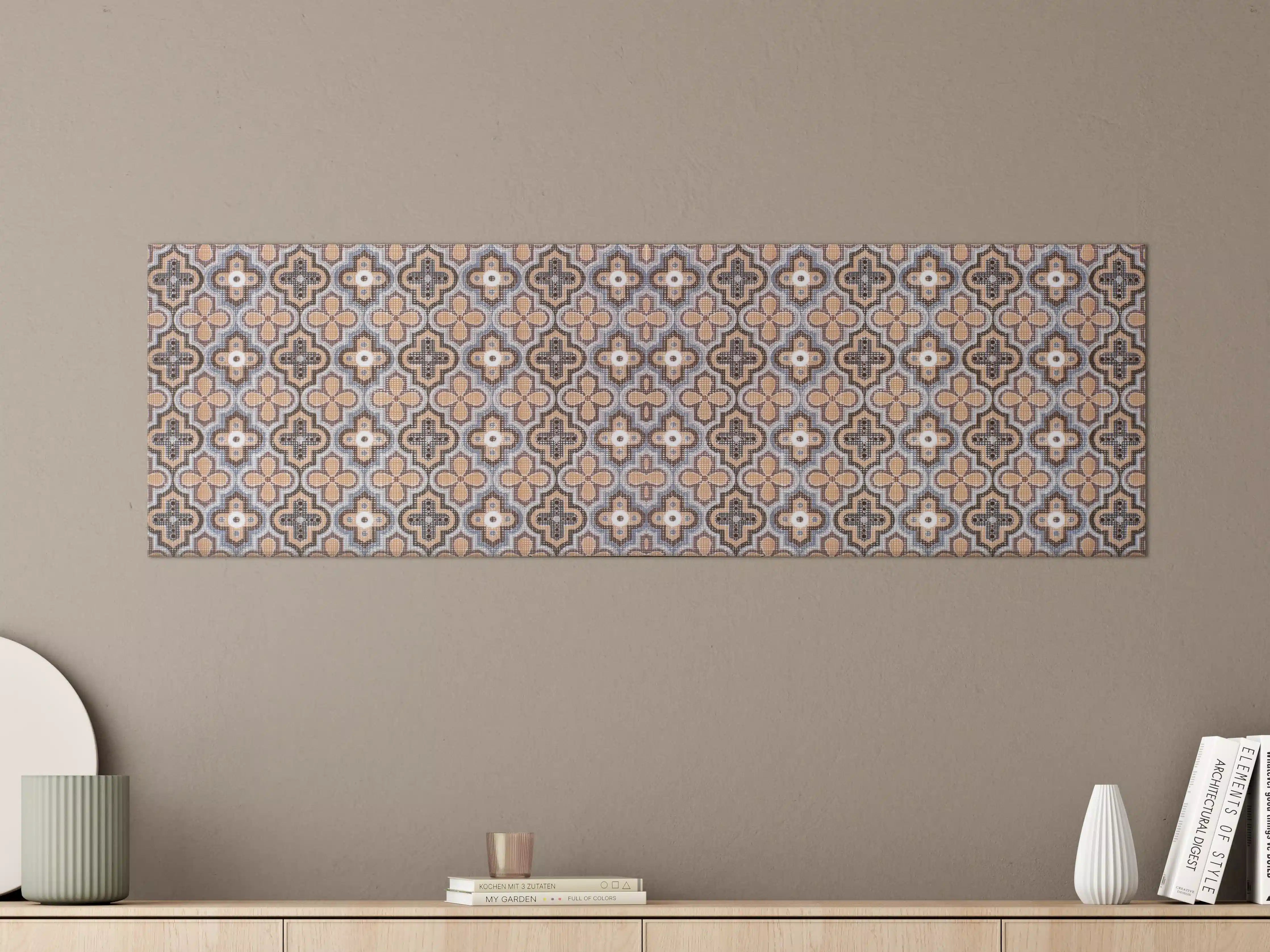 Große Wandbilder - Geometrisches Retro-Muster