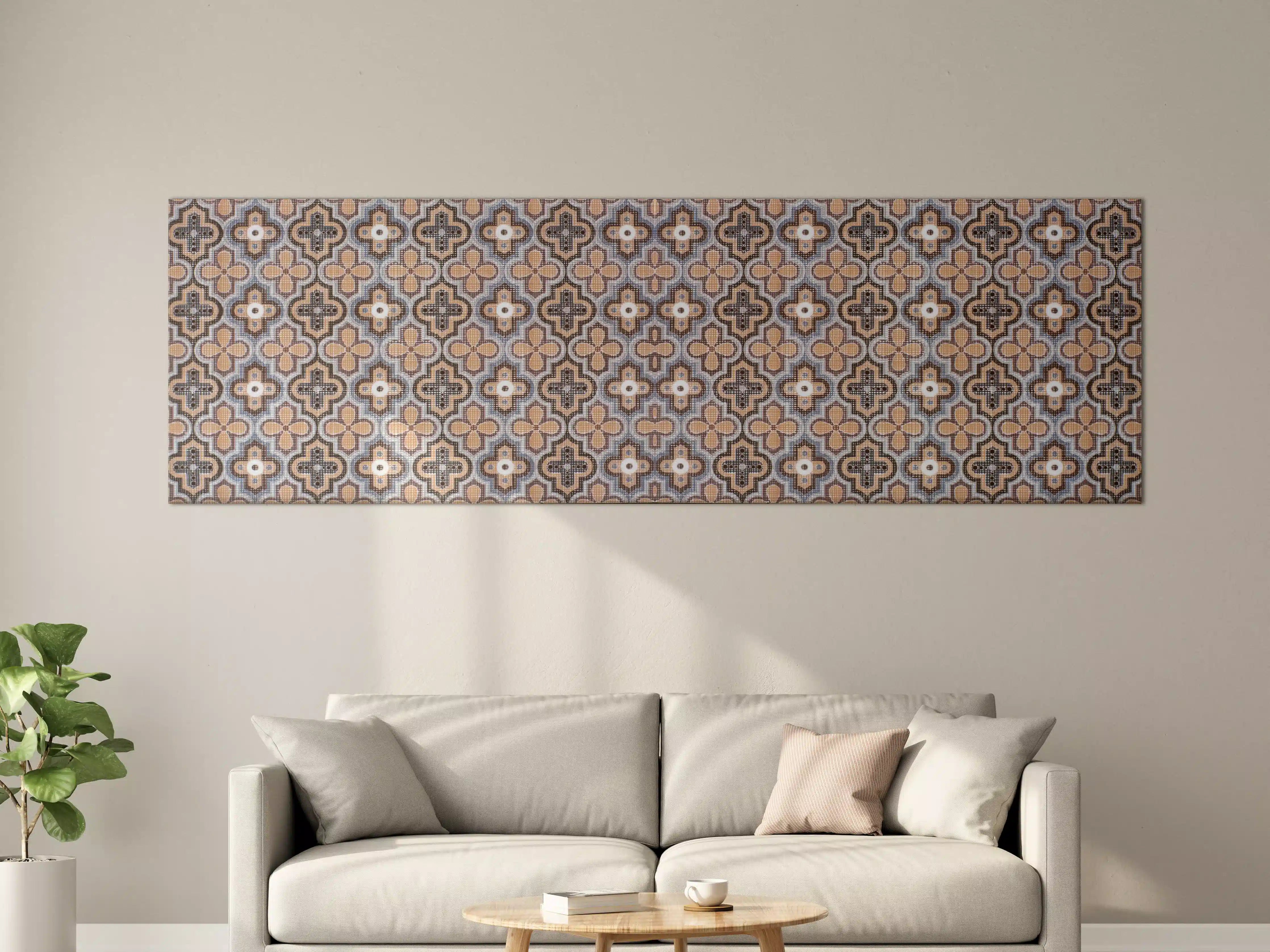 Große Wandbilder - Geometrisches Retro-Muster