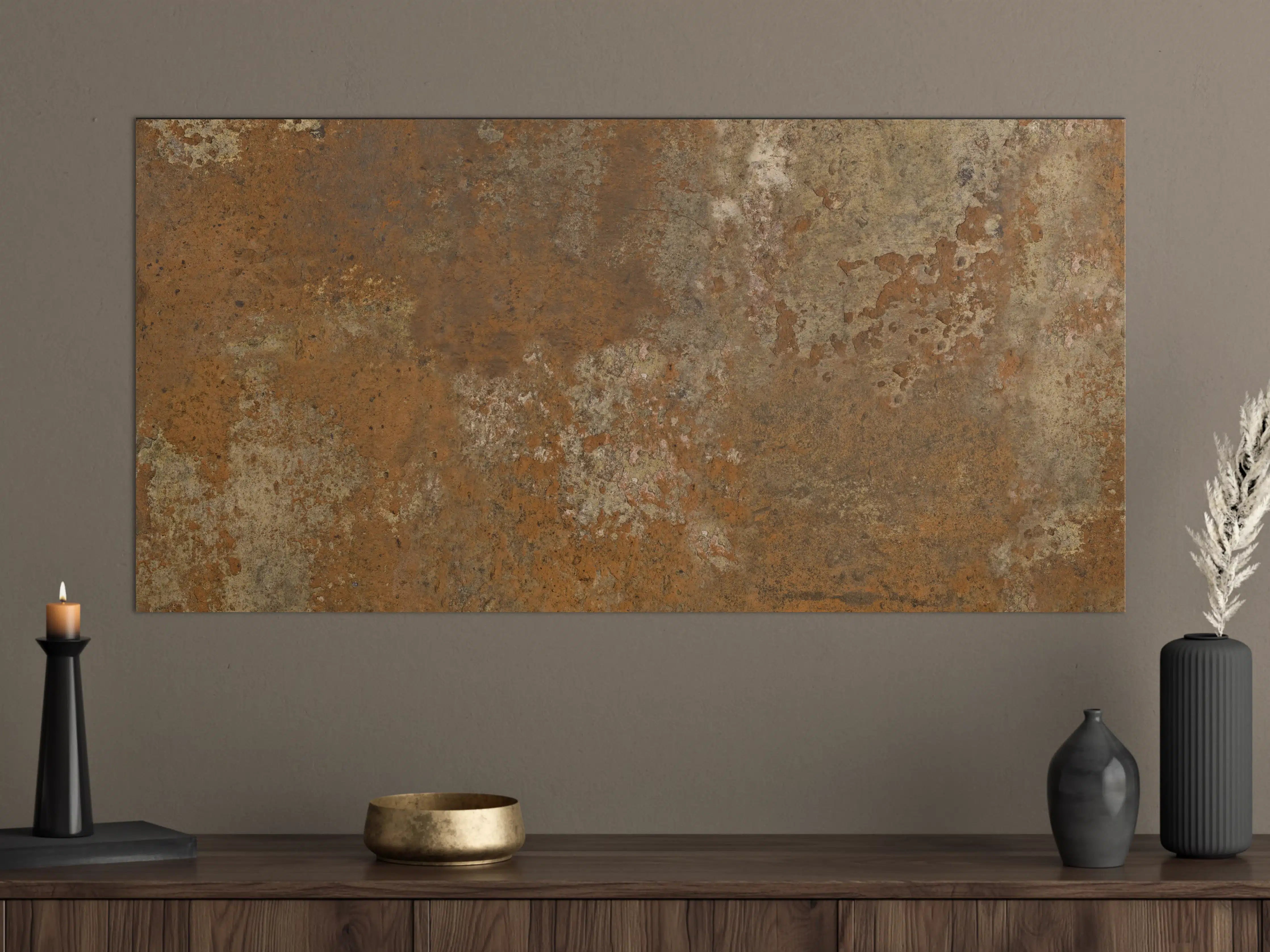 Große Wandbilder - Gerösteter Metalltextur