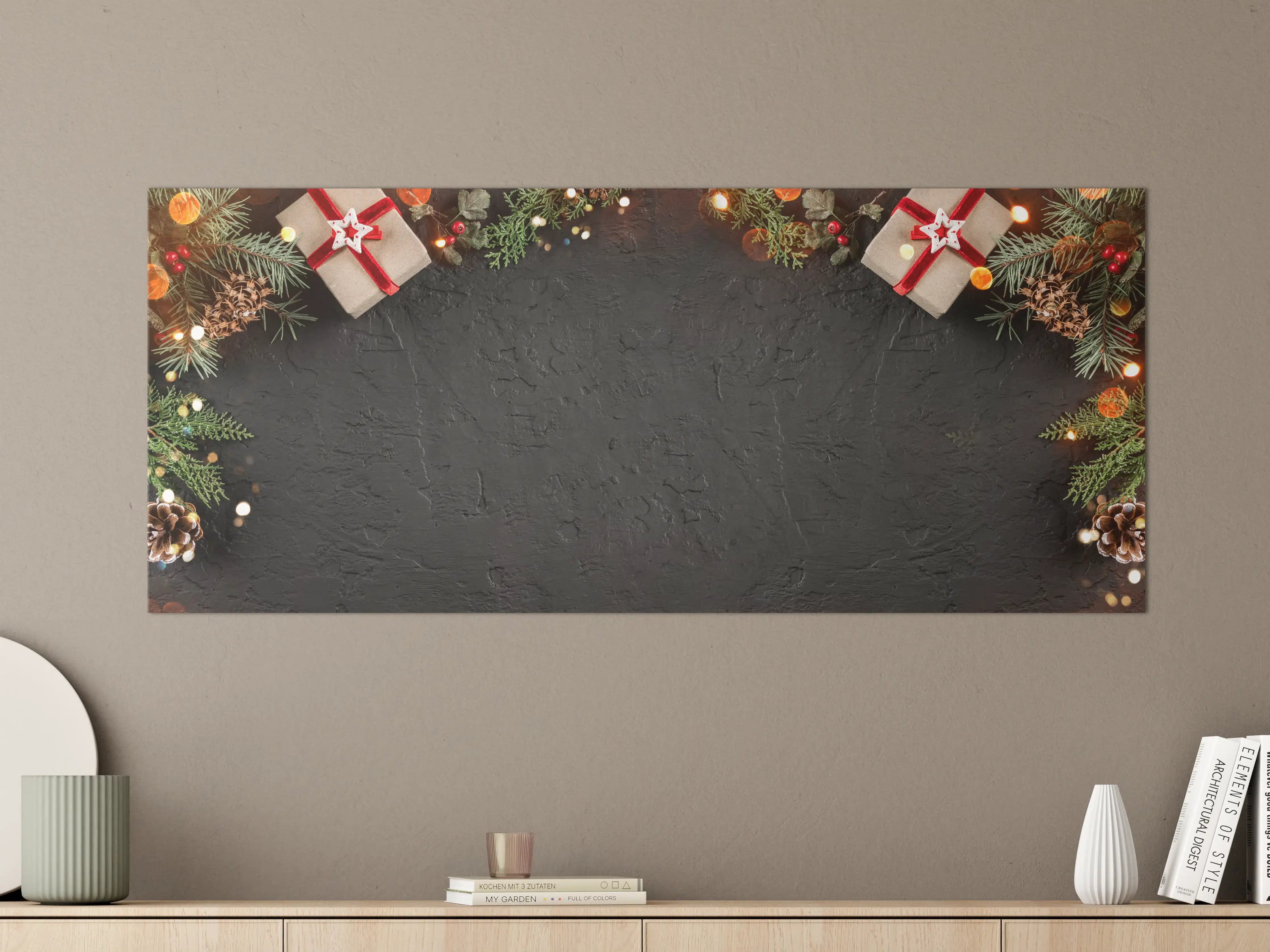 Große Wandbilder - Geschenk-Boxen als Rahmen