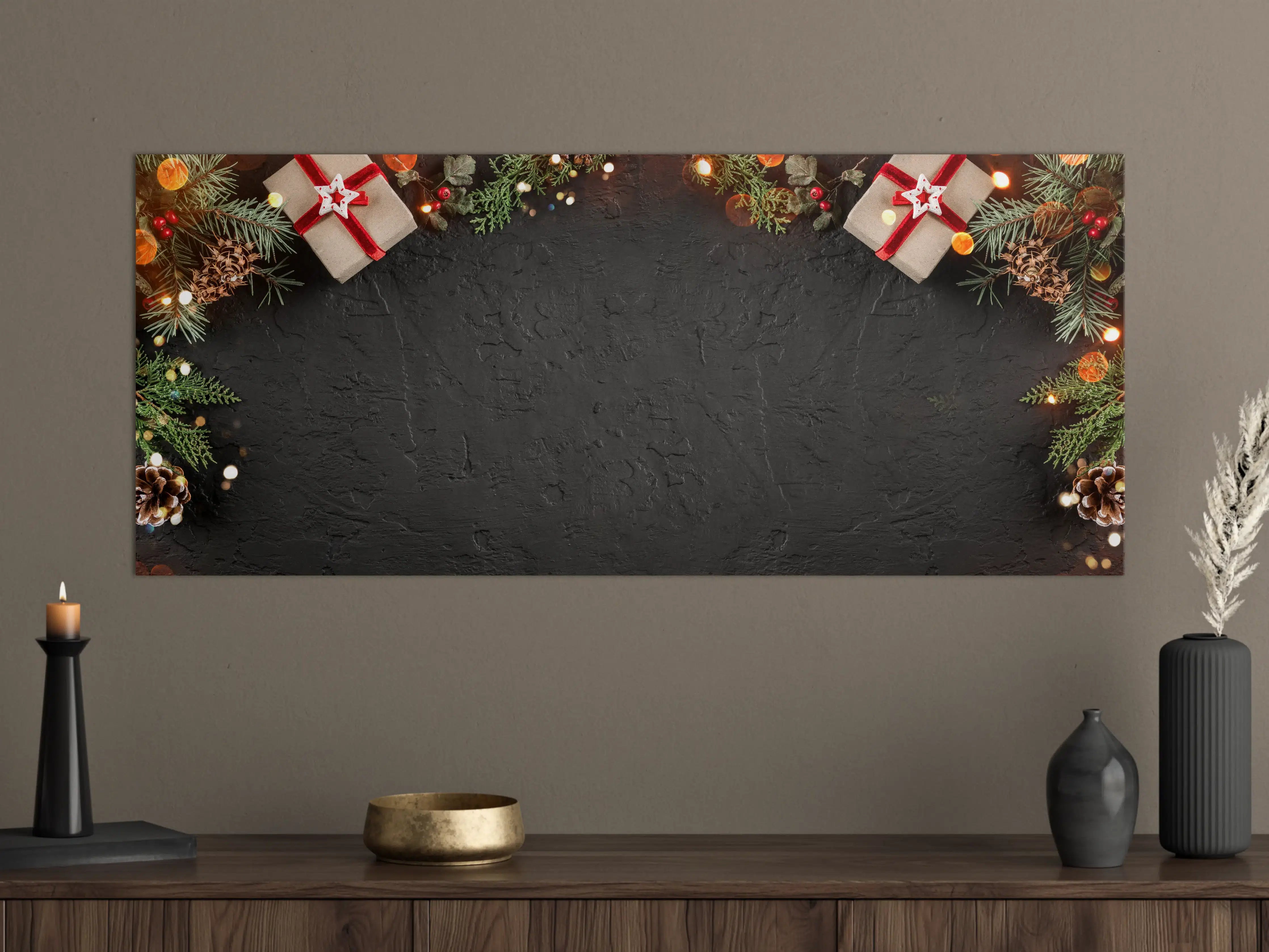 Große Wandbilder - Geschenk-Boxen als Rahmen