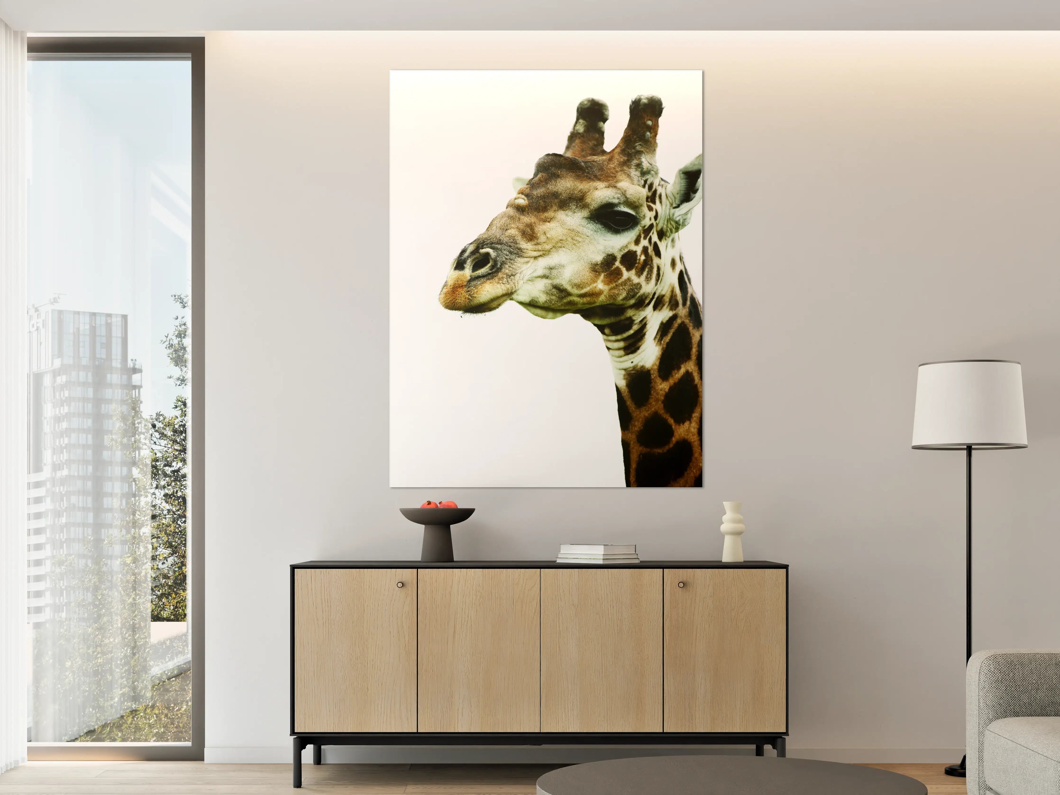 Große Wandbilder - Giraffe - Nahaufnahme