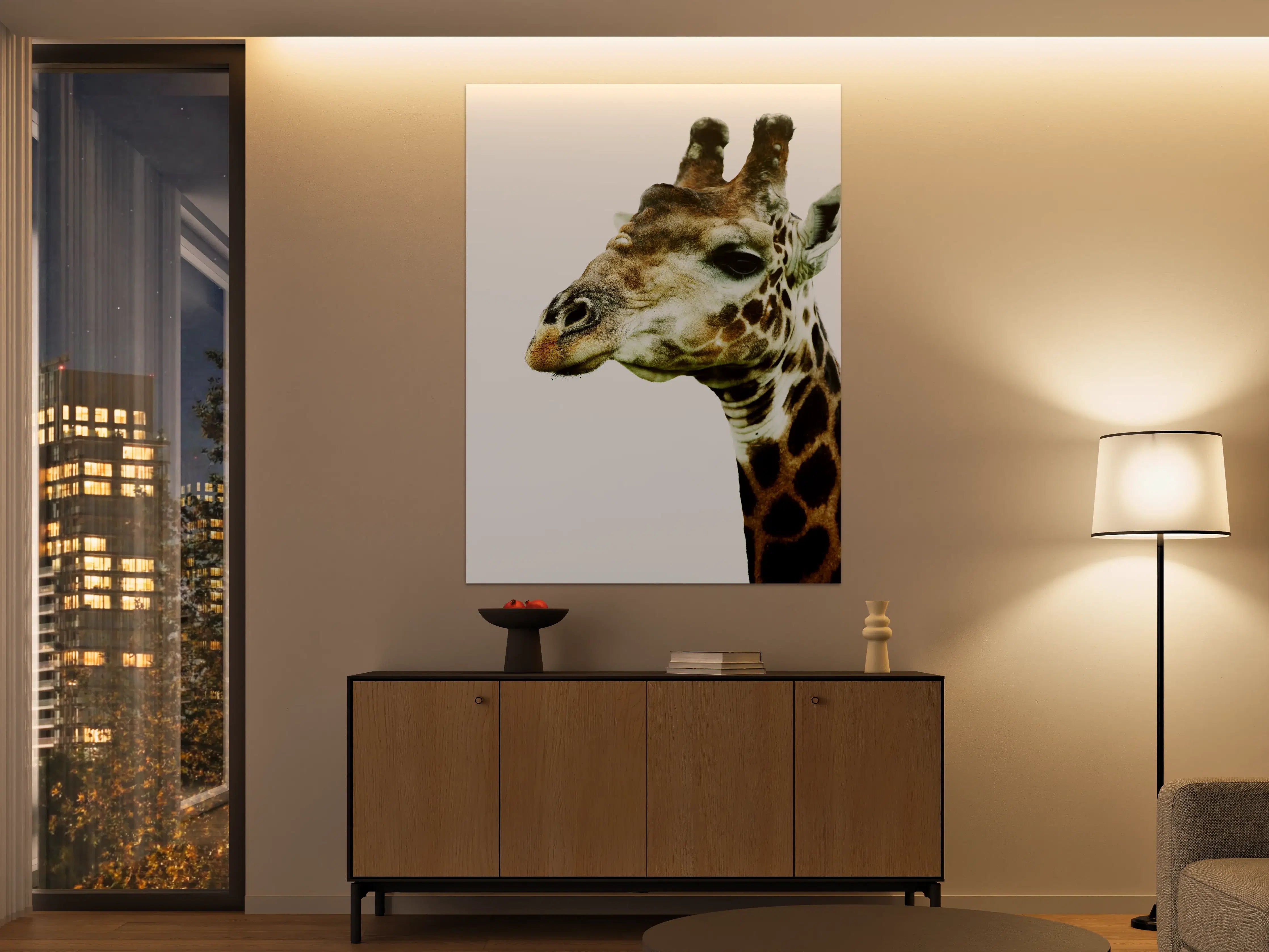 Große Wandbilder - Giraffe - Nahaufnahme