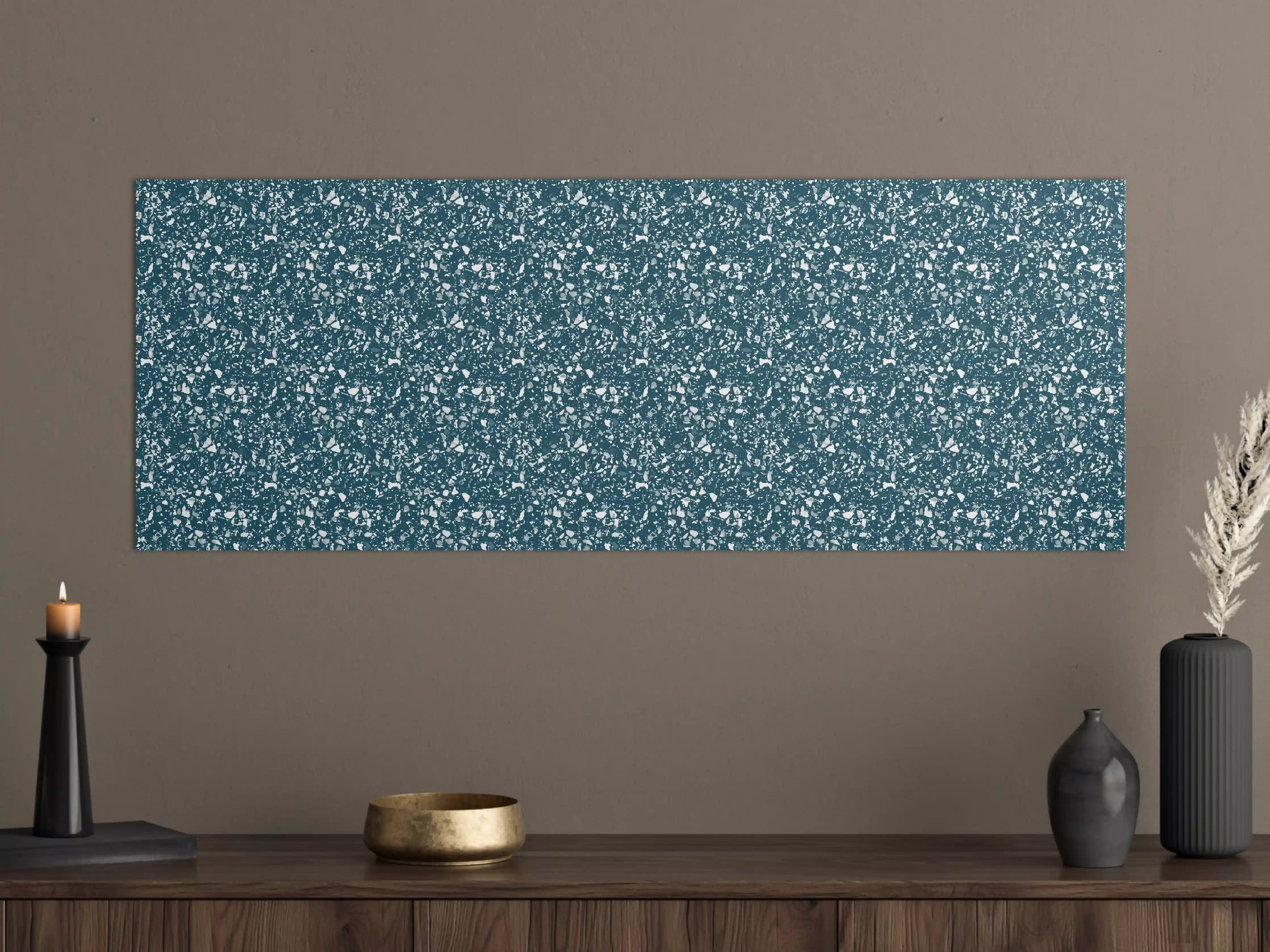 Große Wandbilder - Glitzernde Schmucktextur in Blau