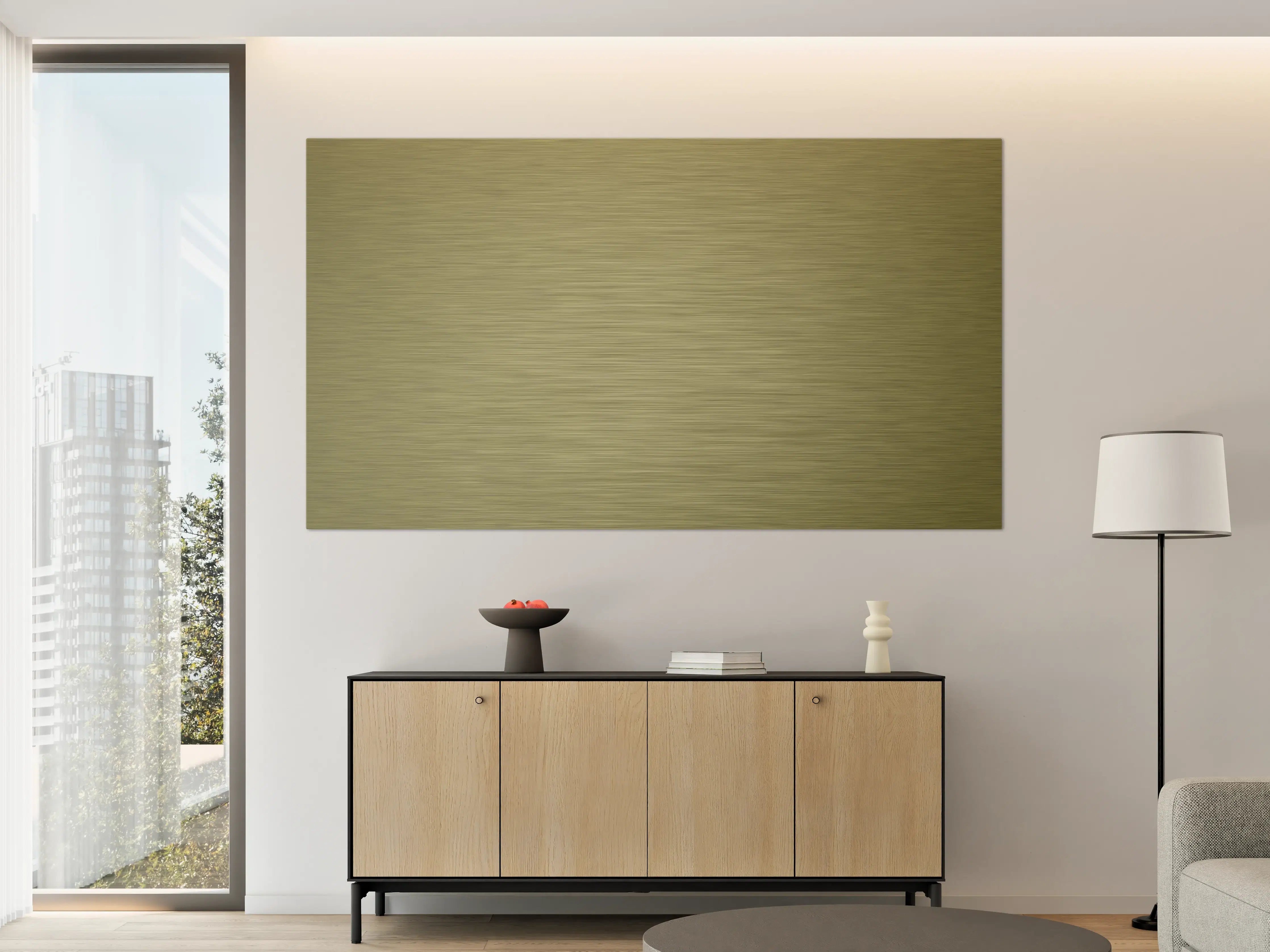 Große Wandbilder - Gold - ALU Prime - Metall Gebürstet