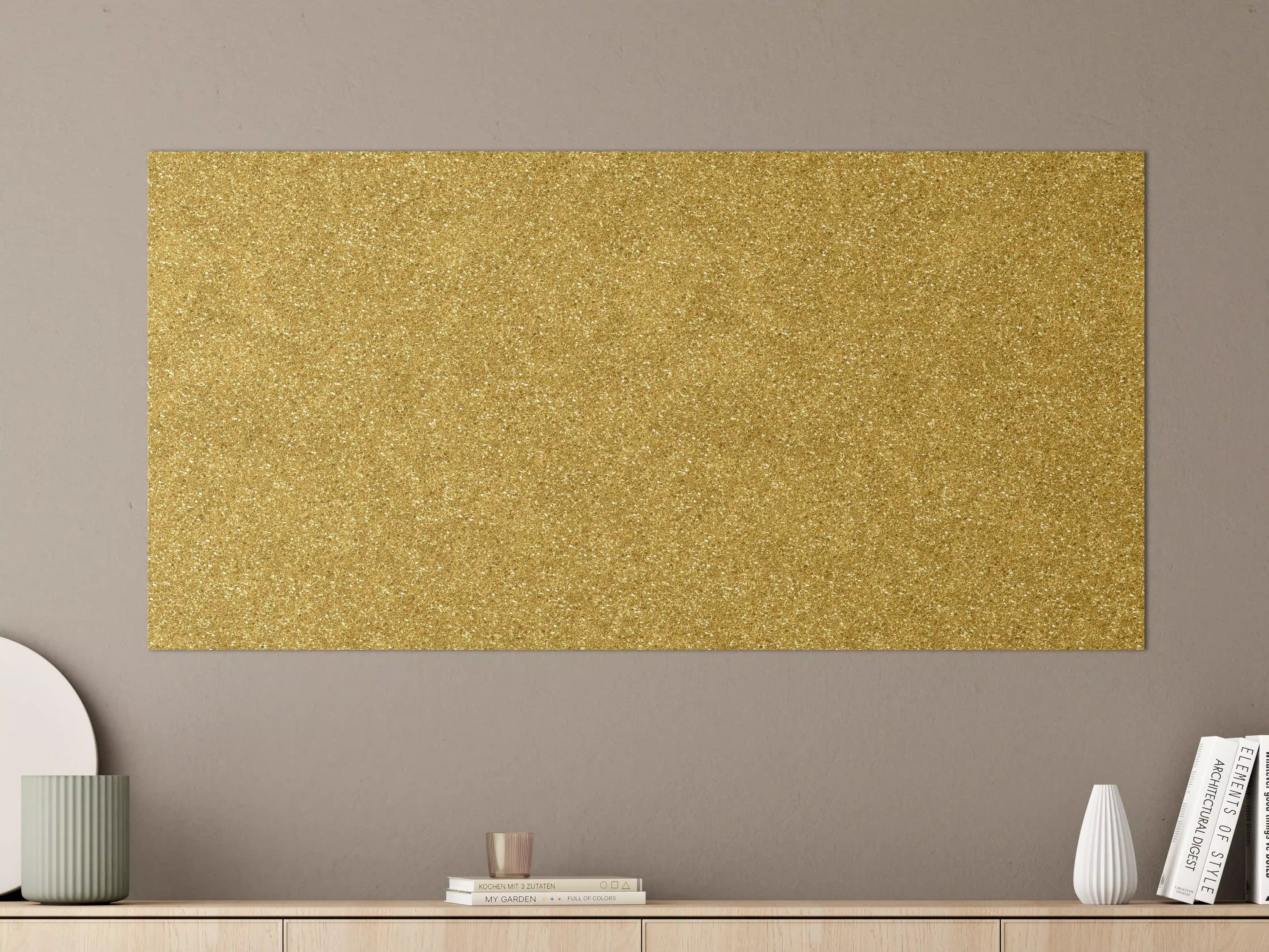 Große Wandbilder - Gold Glitter Textur
