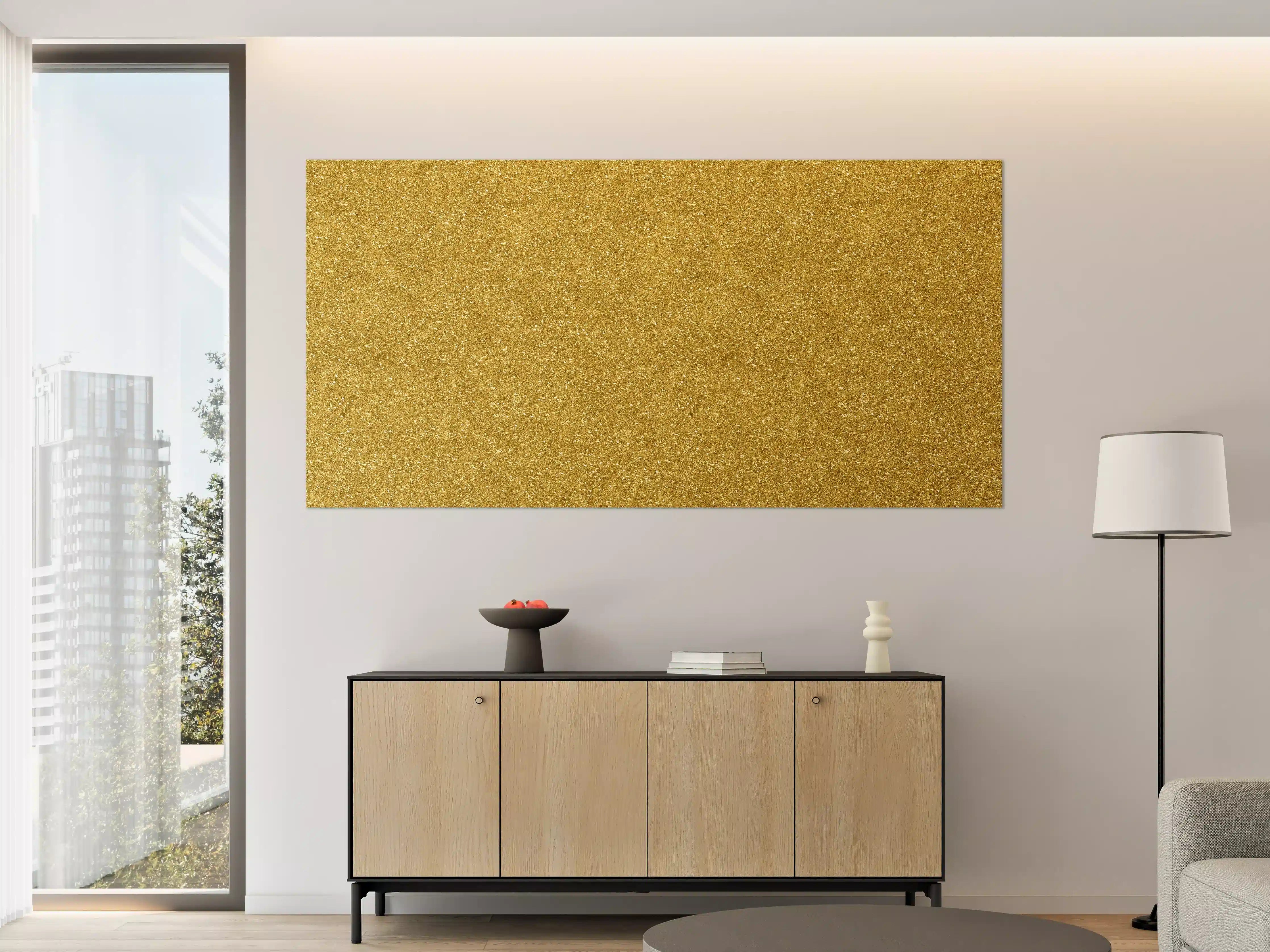Große Wandbilder - Gold Glitter Textur