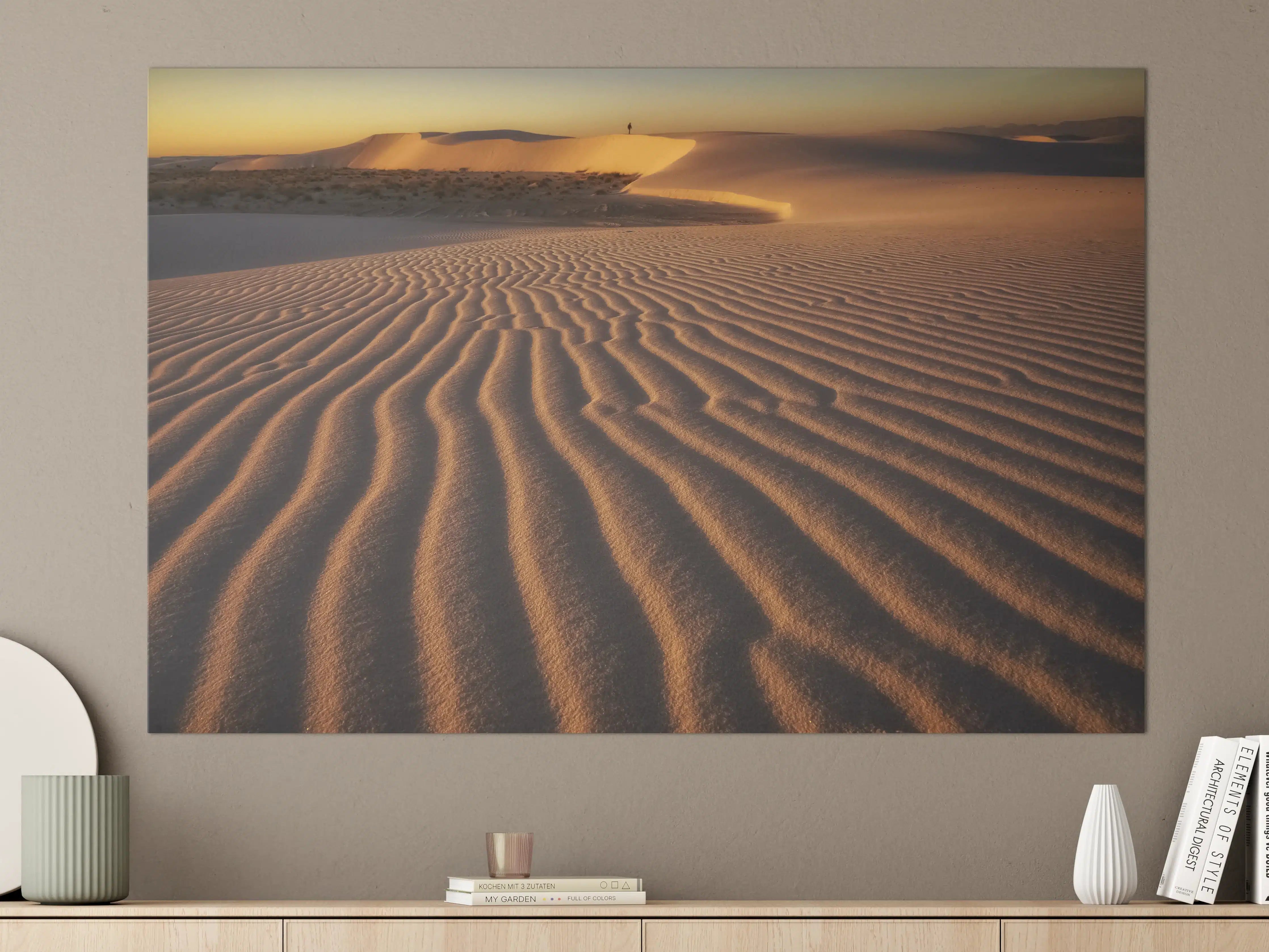 Große Wandbilder - Golden Sands Desert Sunset
