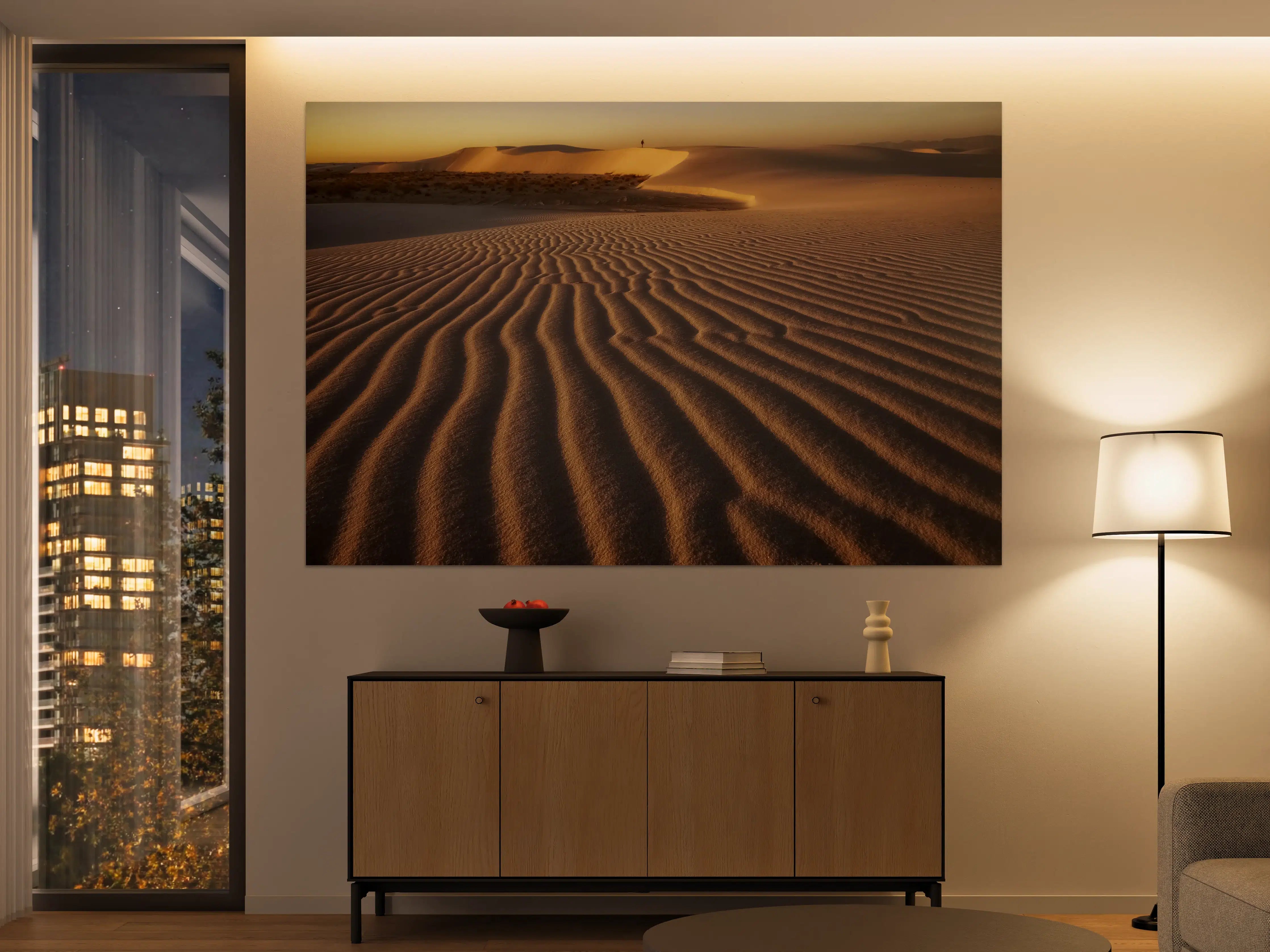 Große Wandbilder - Golden Sands Desert Sunset