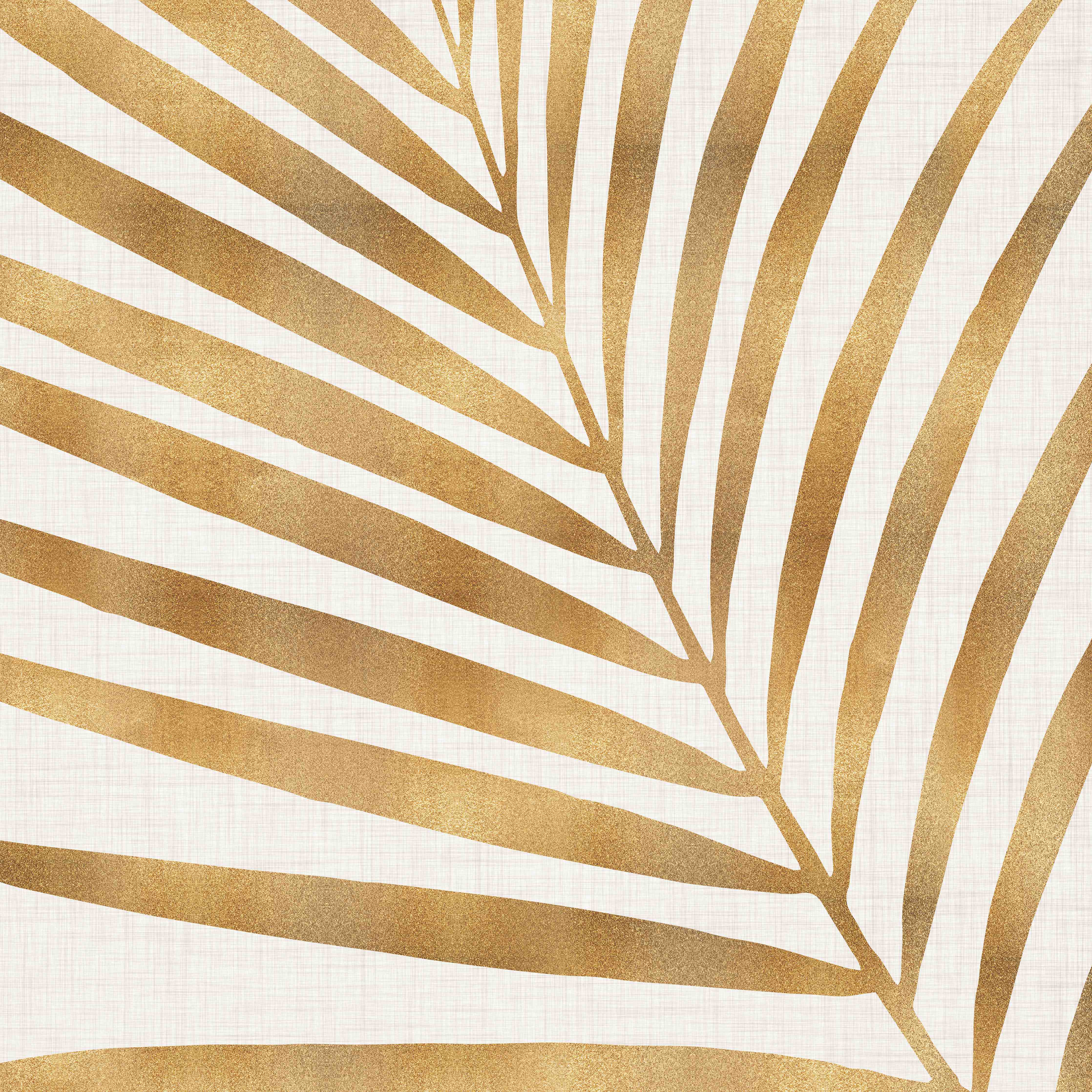 Große Wandbilder-Goldene Palmblatt-Design