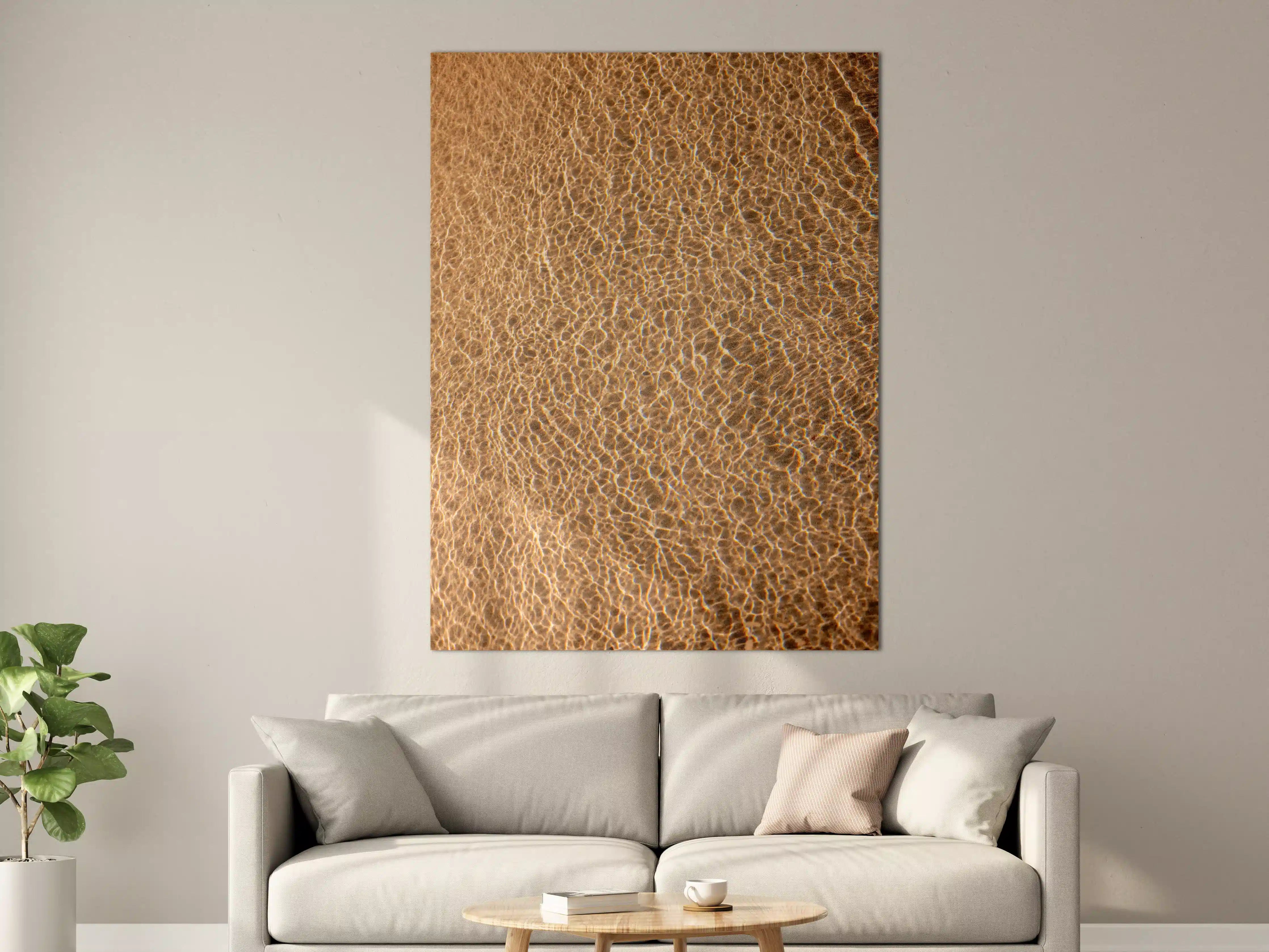 Große Wandbilder - Goldene Sanddünen bei Sonnenuntergang