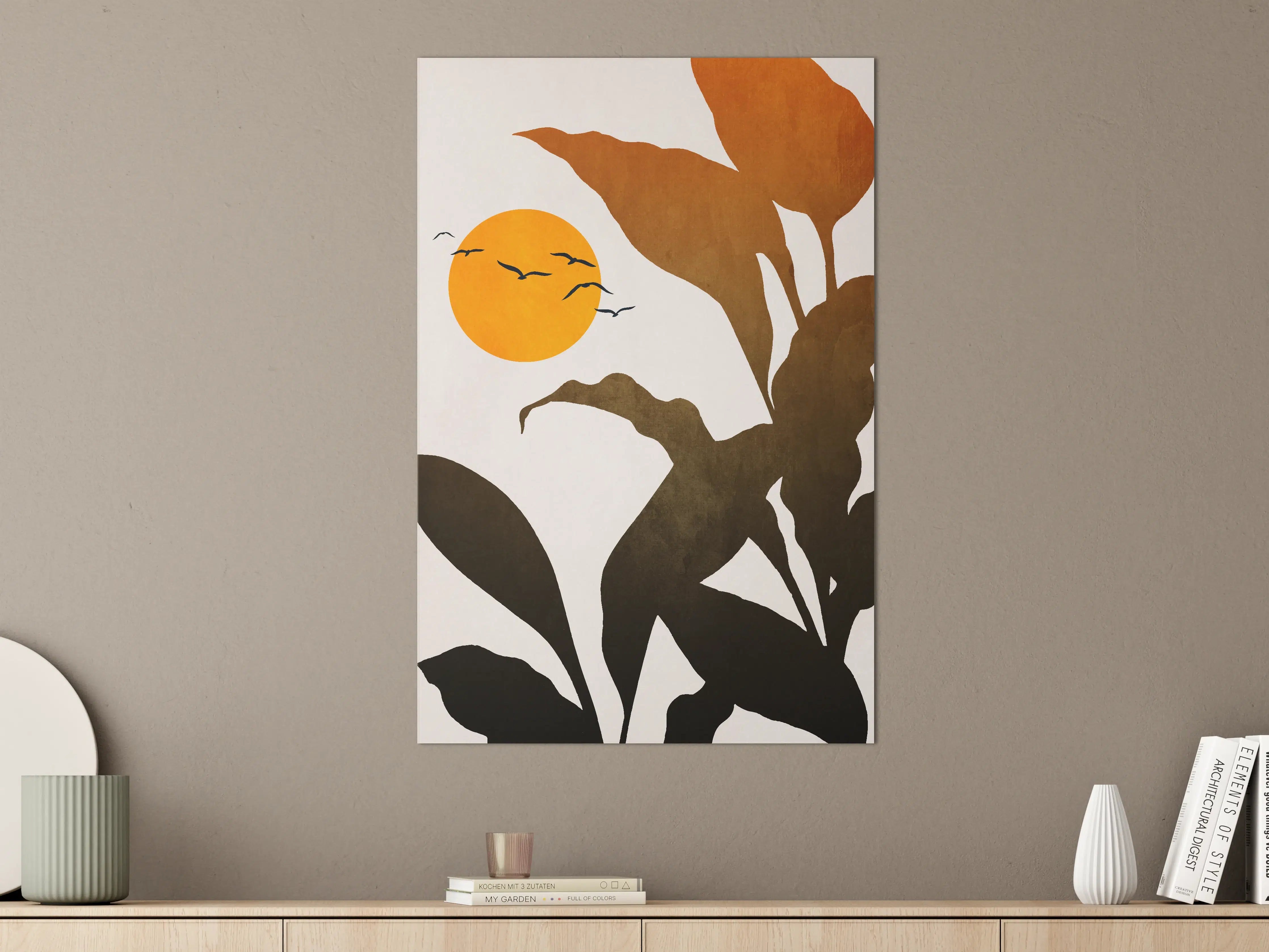 Große Wandbilder - Goldene Sonne - Grafik