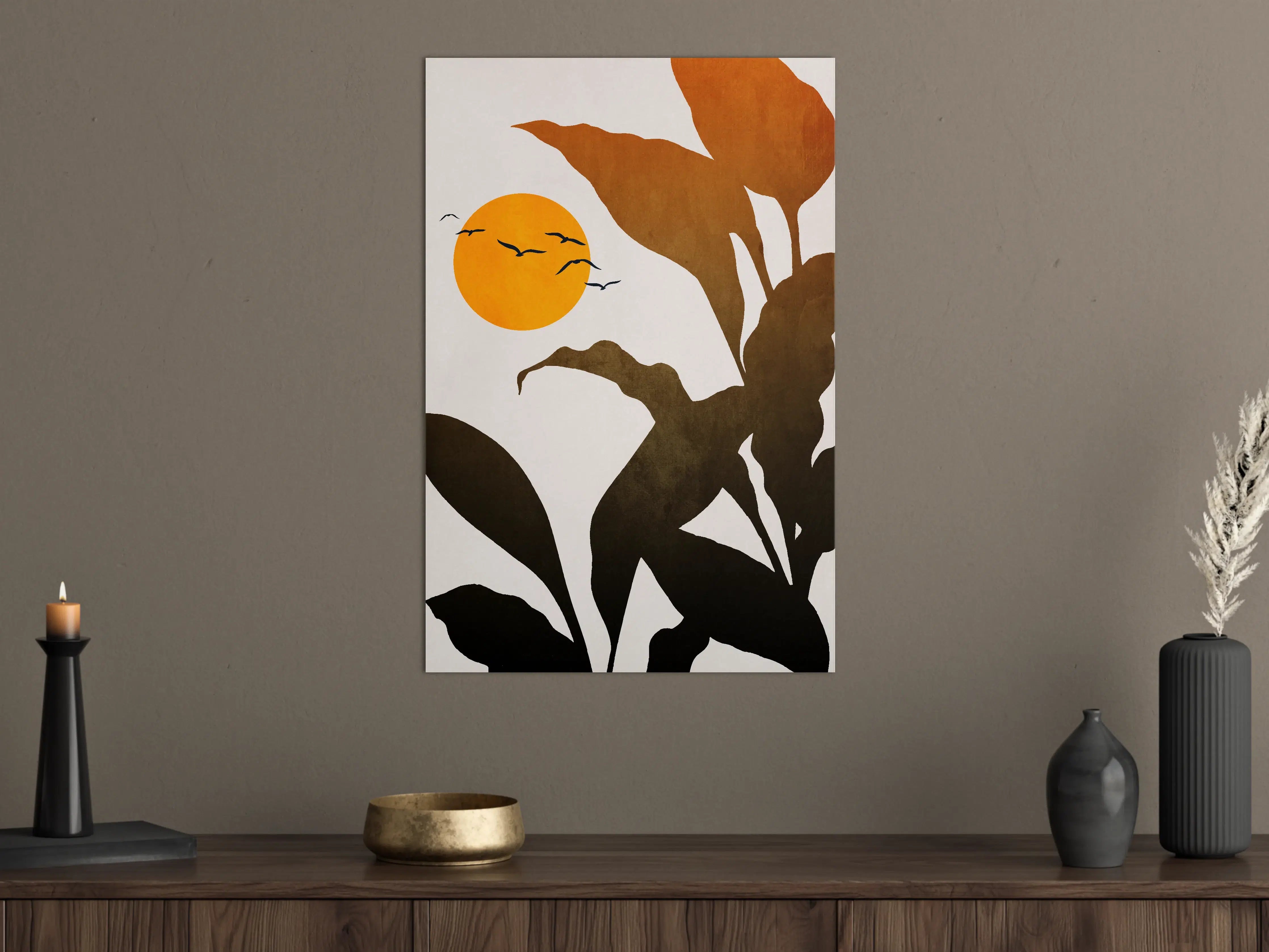 Große Wandbilder - Goldene Sonne - Grafik