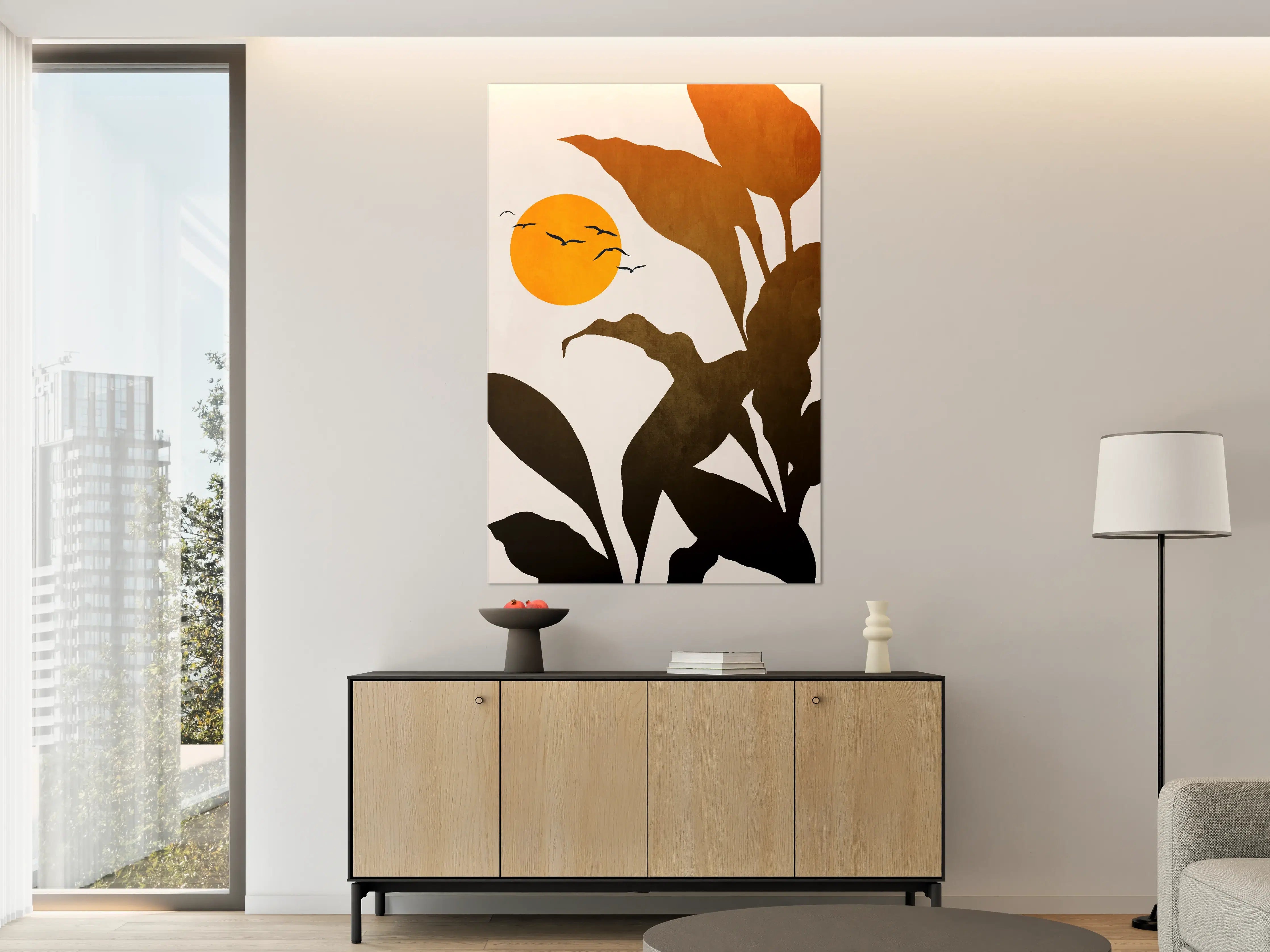 Große Wandbilder - Goldene Sonne - Grafik