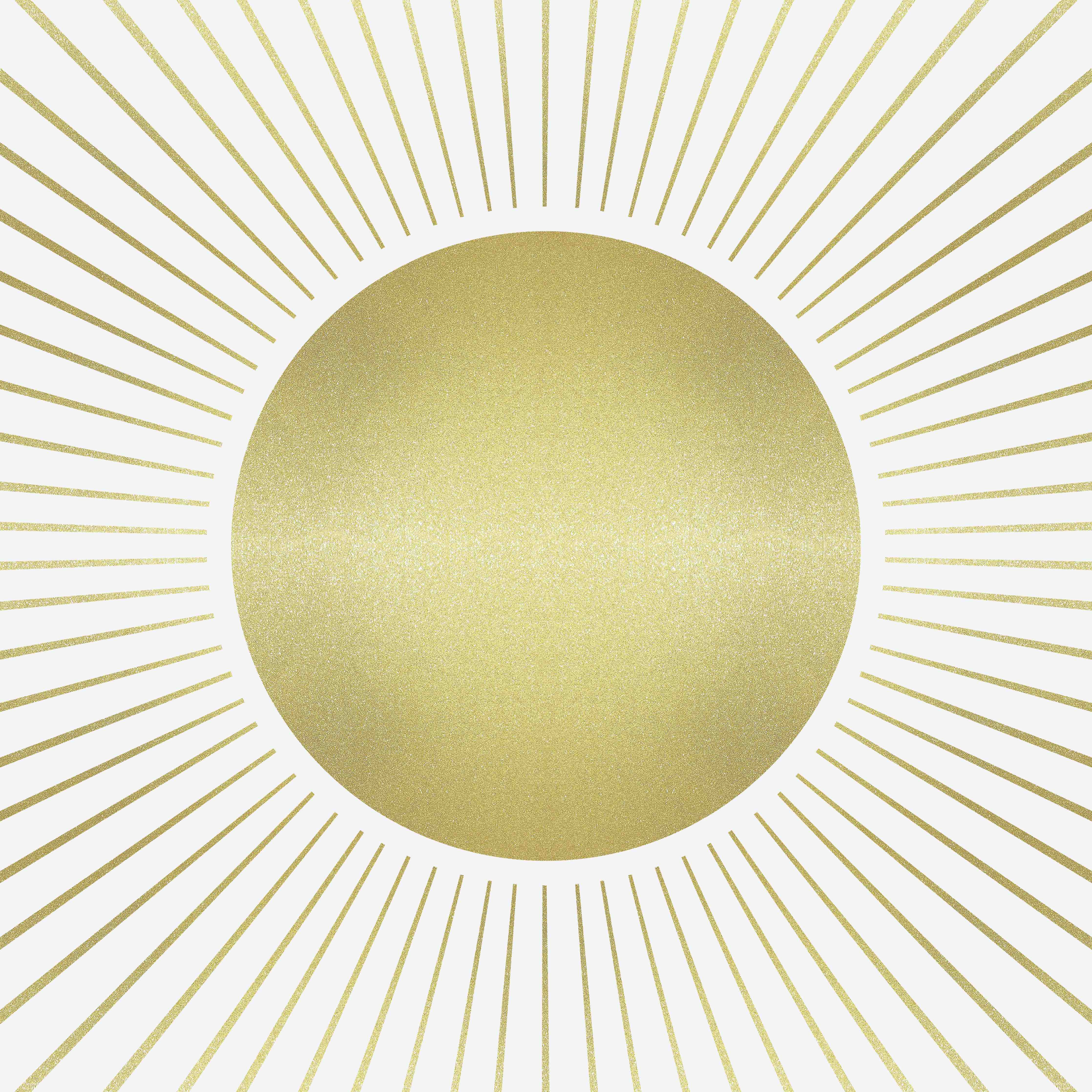 Große Wandbilder-Goldene Sonne mit Strahlen