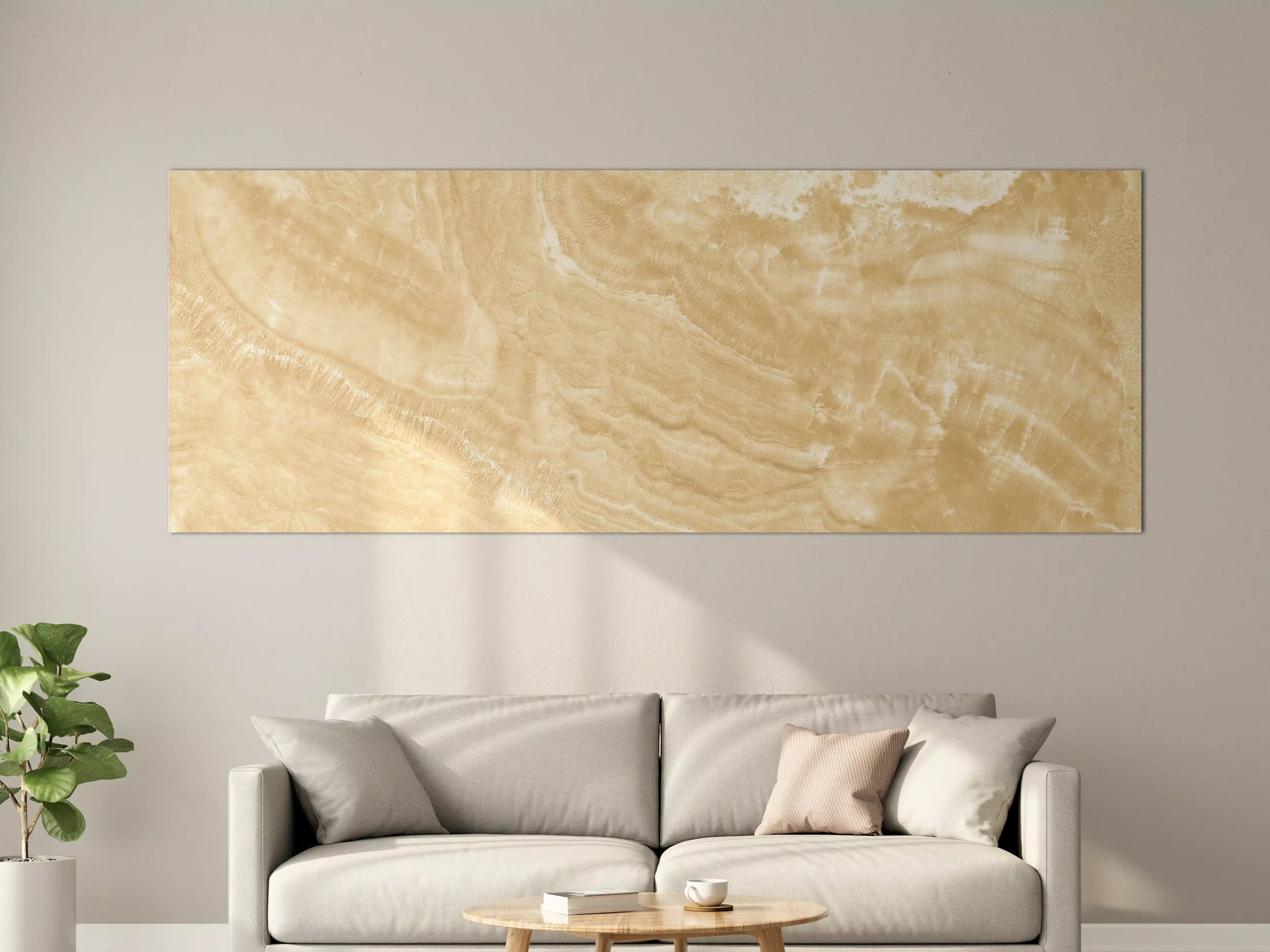 Große Wandbilder - Goldener Marmor