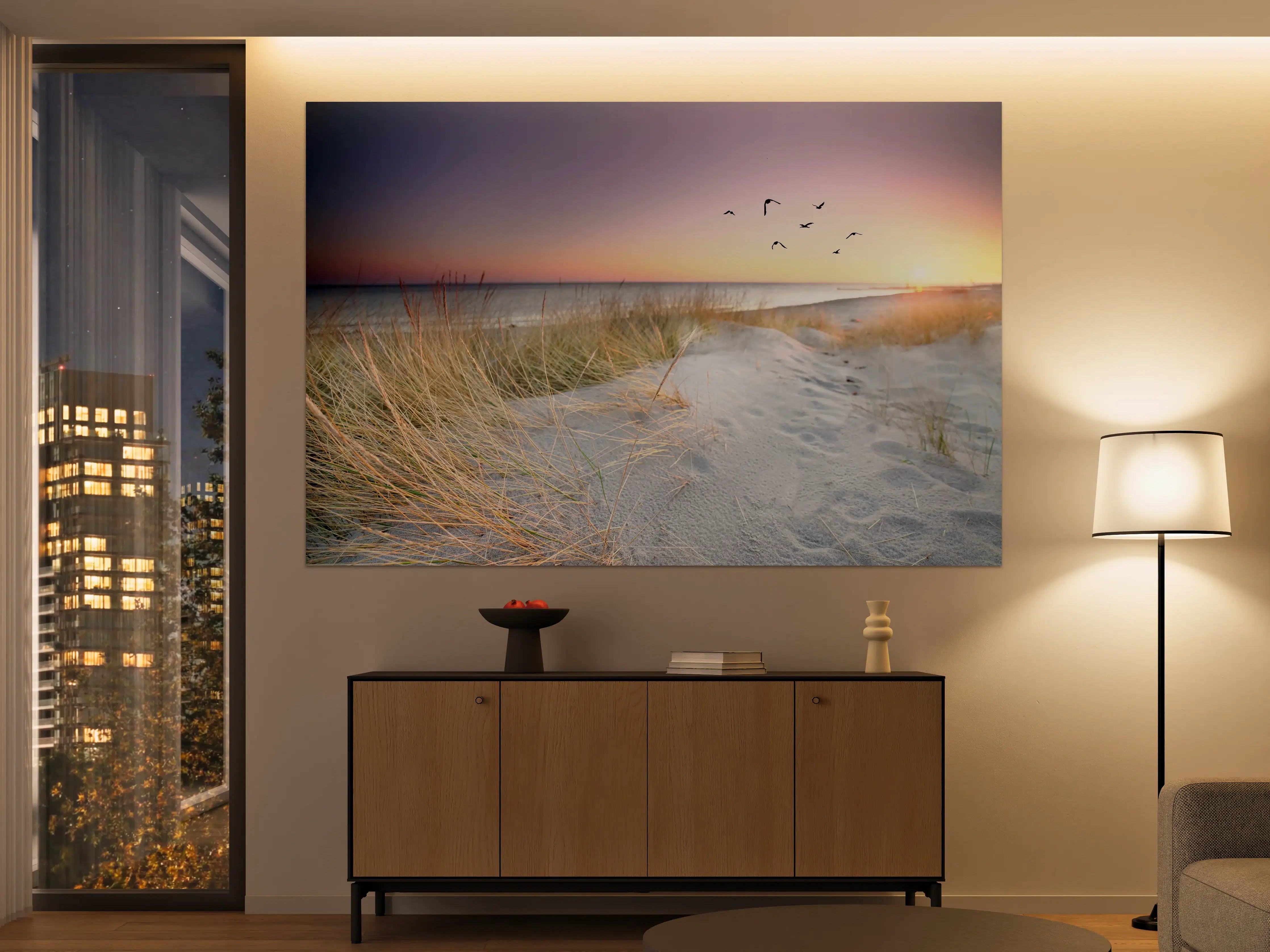 Große Wandbilder - Goldenes Sonnenlicht an der Ostsee