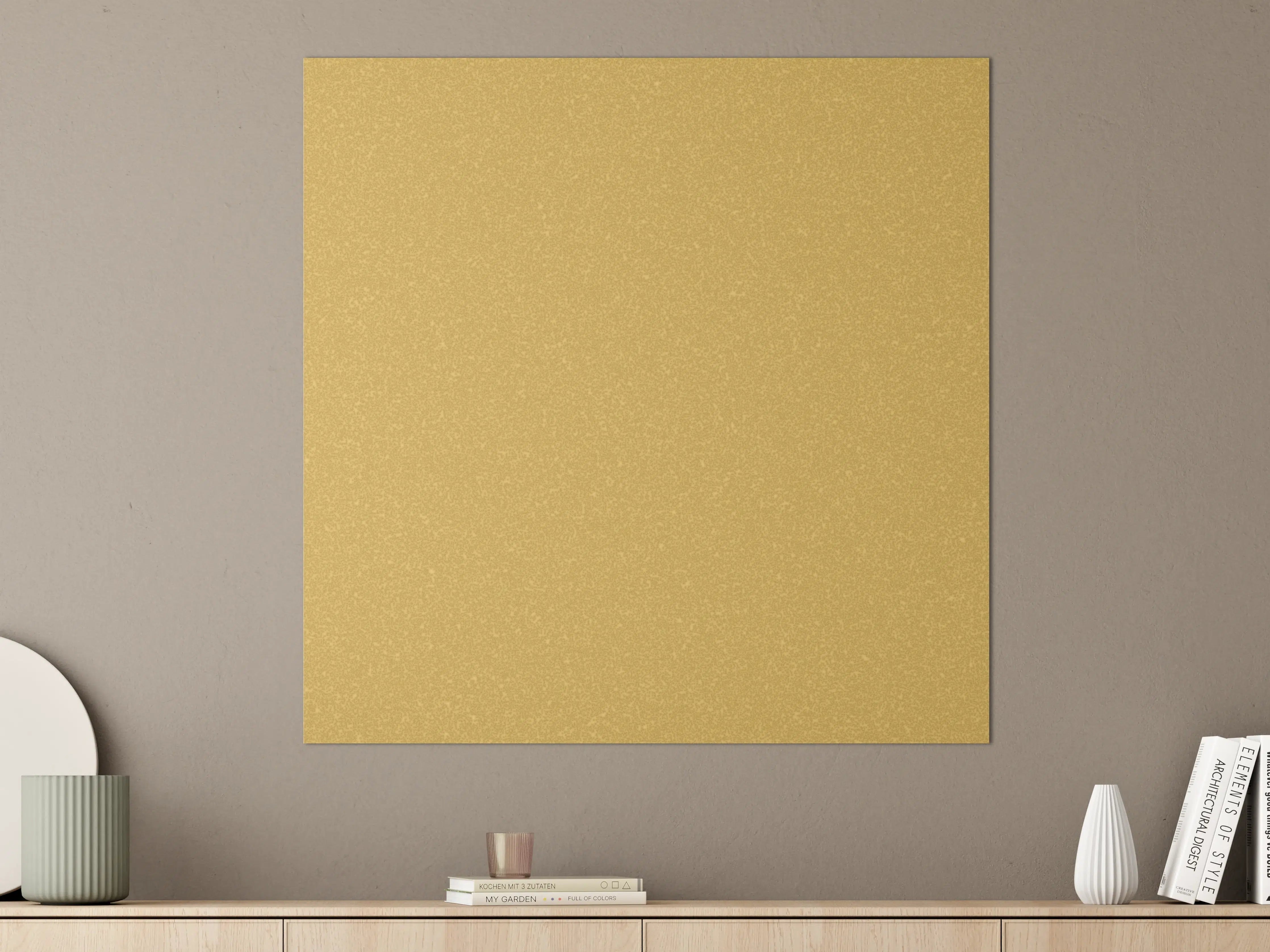 Große Wandbilder - Goldenes Wandmuster - Narzissen Farbe