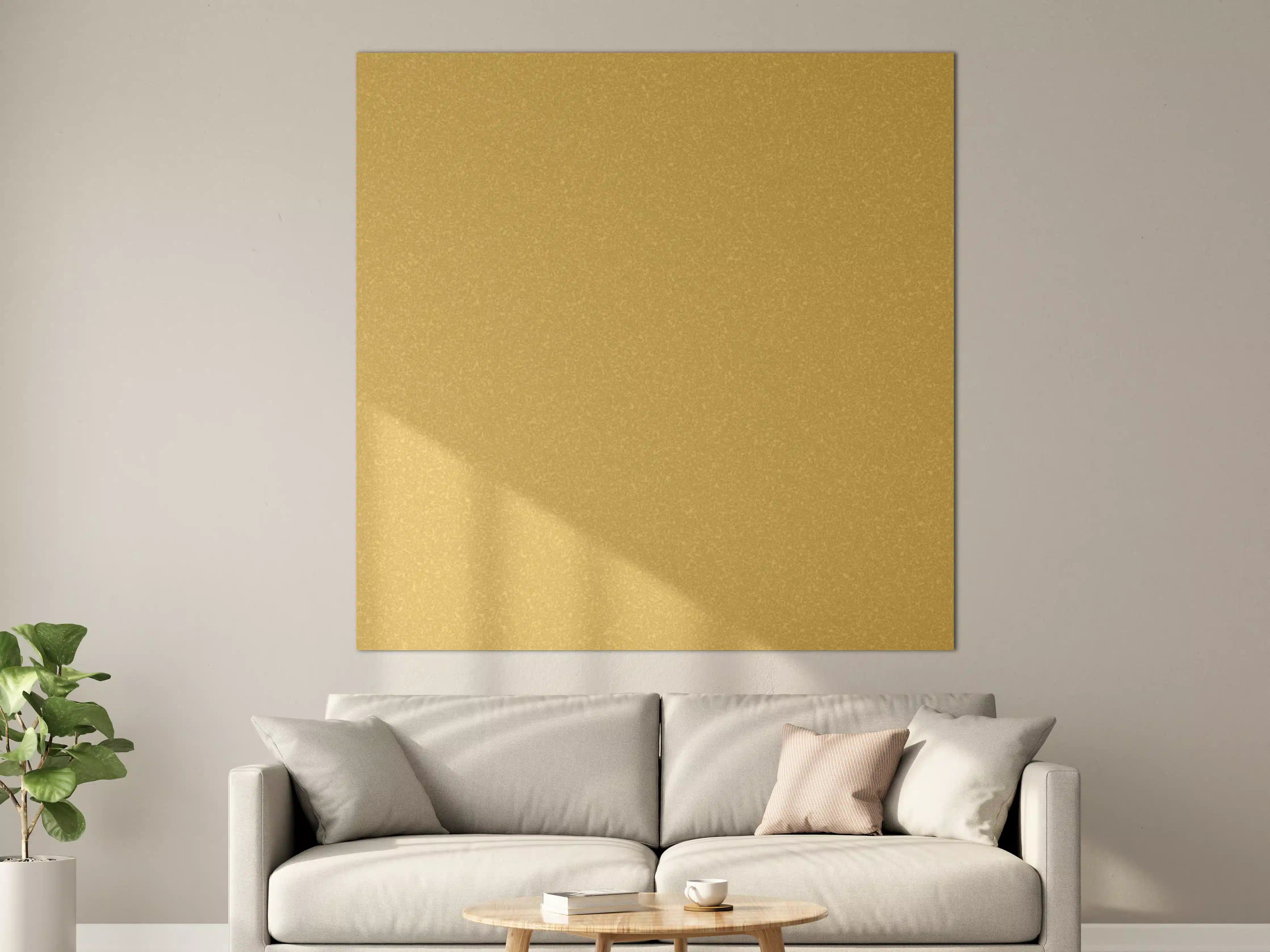 Große Wandbilder - Goldenes Wandmuster - Narzissen Farbe