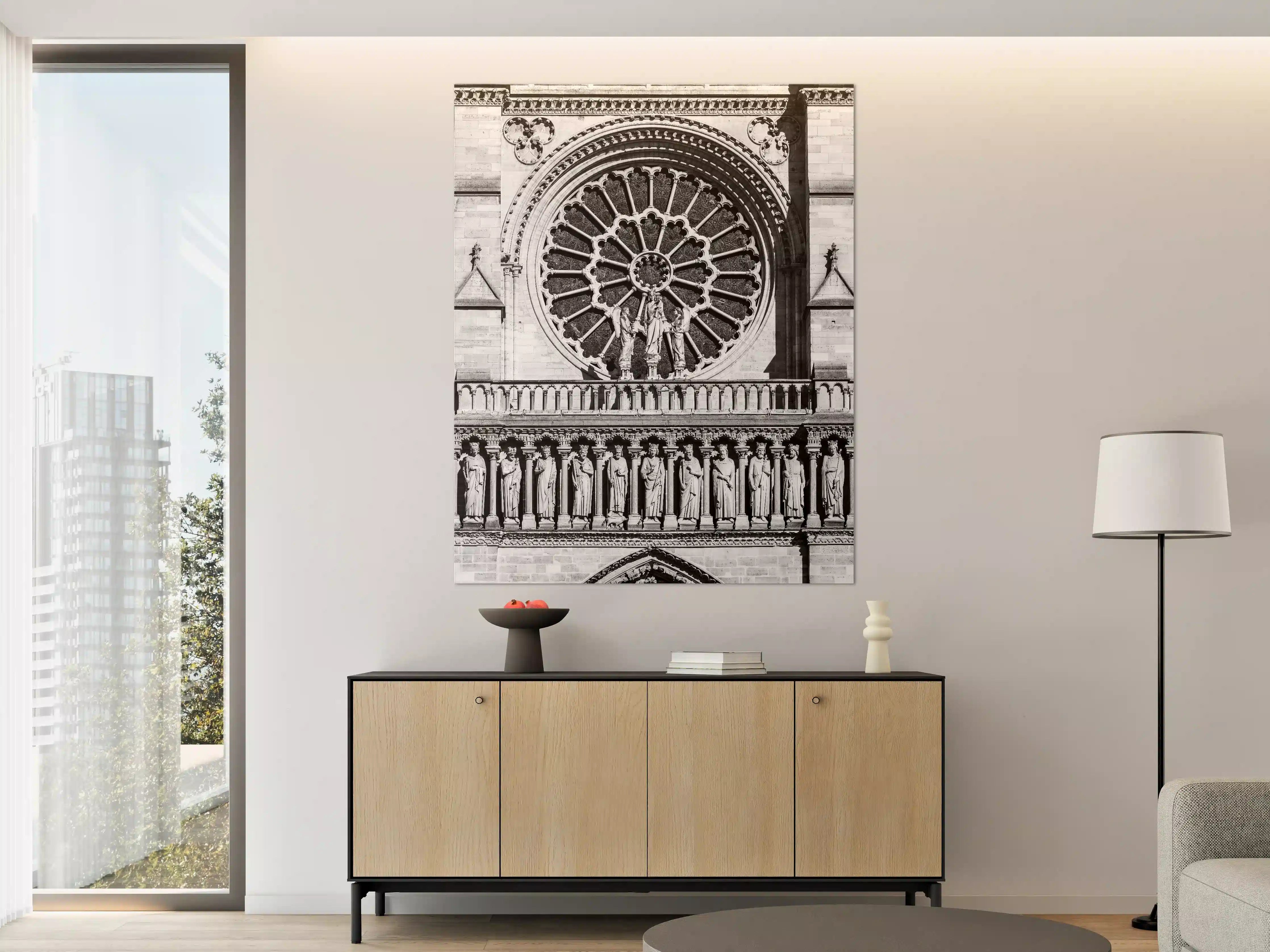 Große Wandbilder - Gotisches Fenster mit Skulpturen