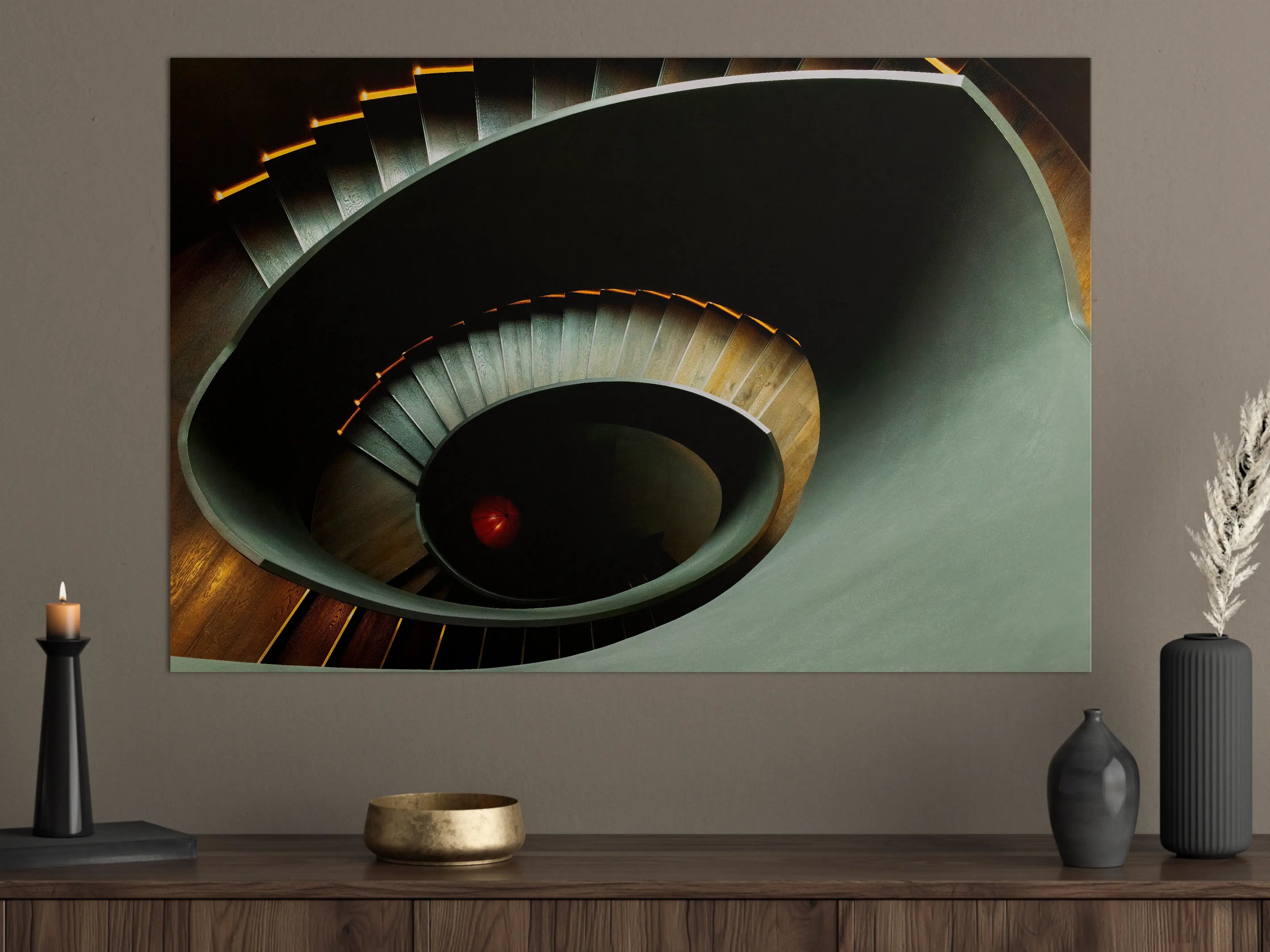Große Wandbilder - Gräuliche Architektur - Treppen