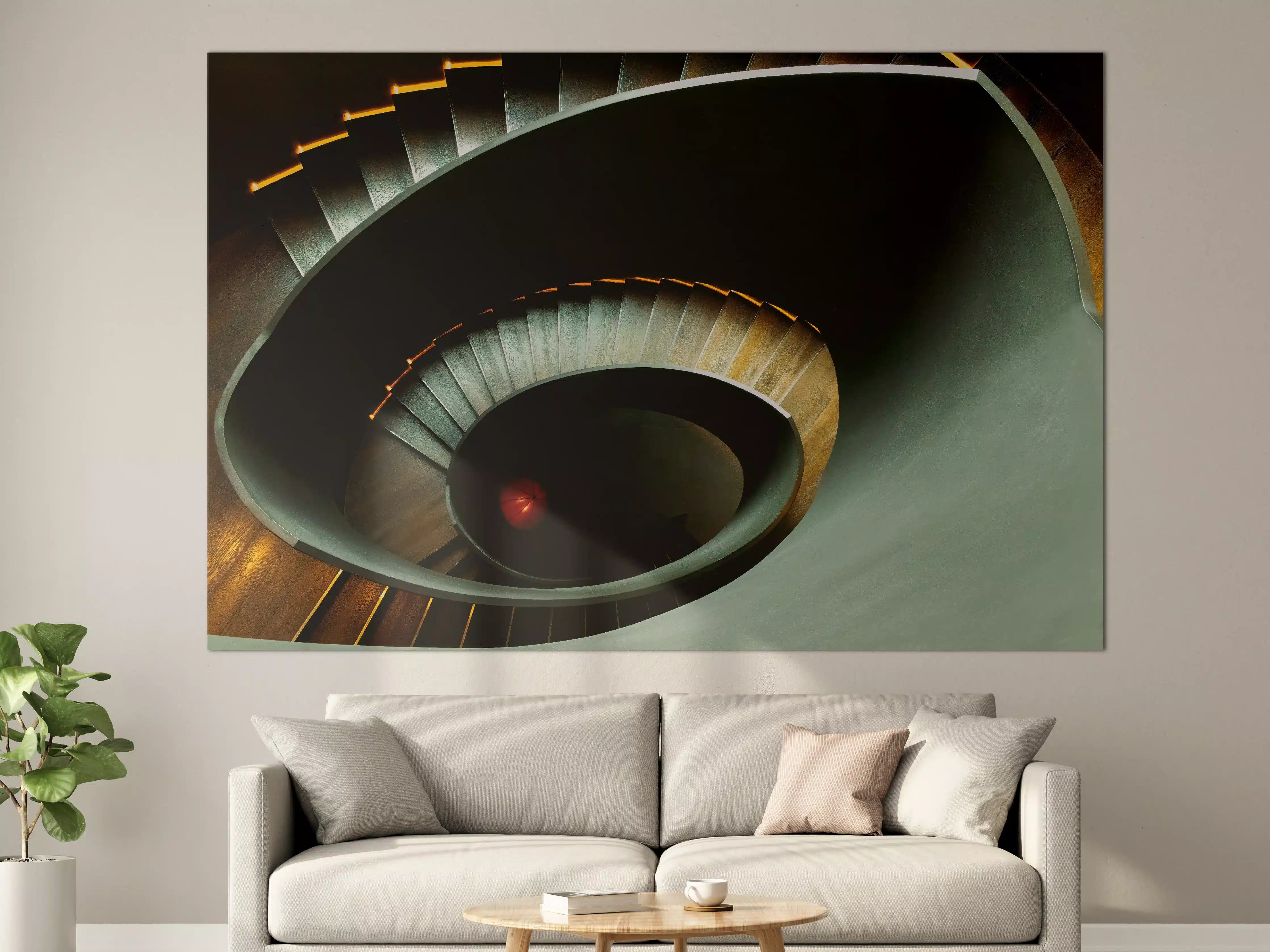 Große Wandbilder - Gräuliche Architektur - Treppen