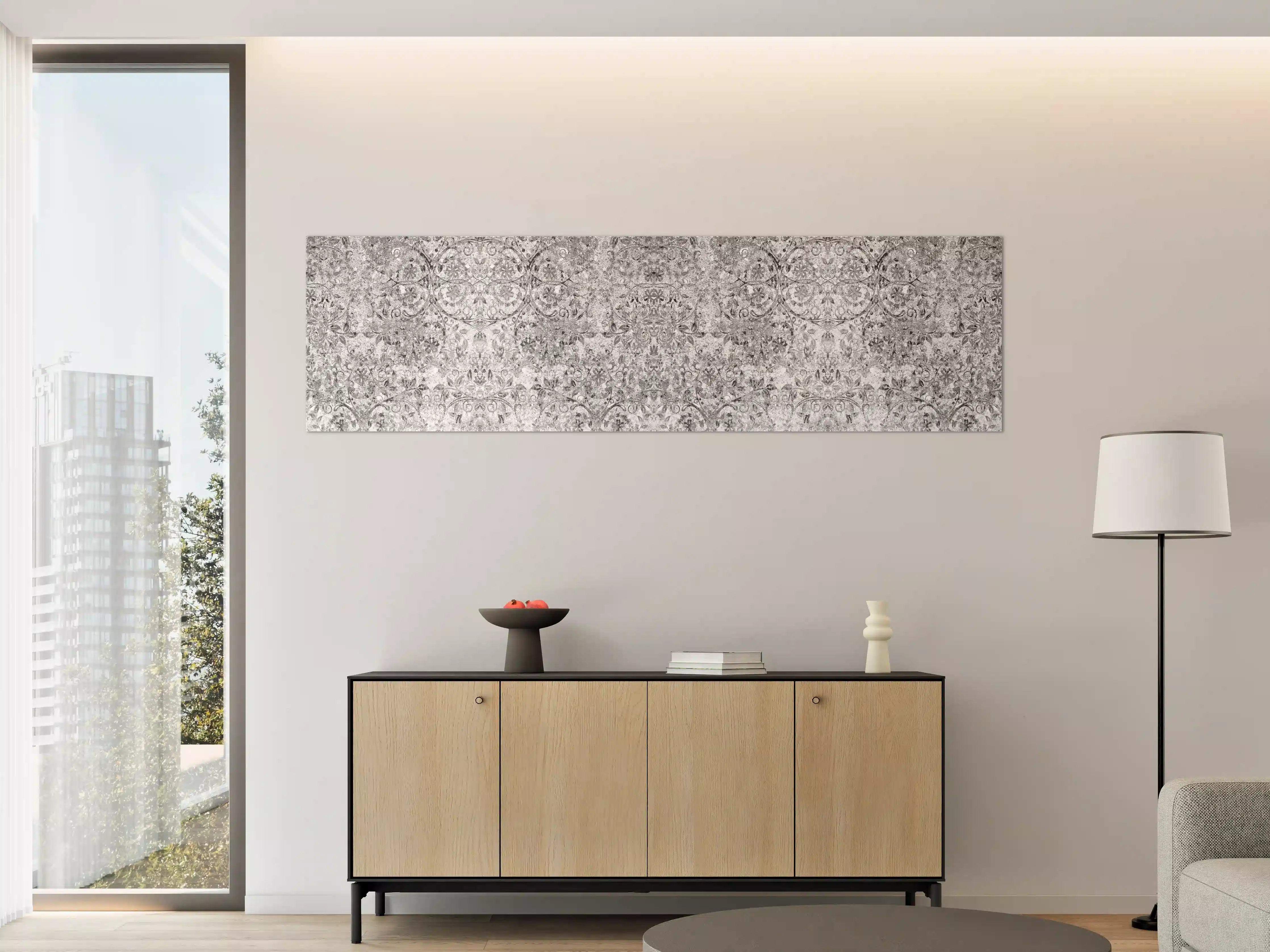 Große Wandbilder - Gräuliche gealterte Tapet-Wand