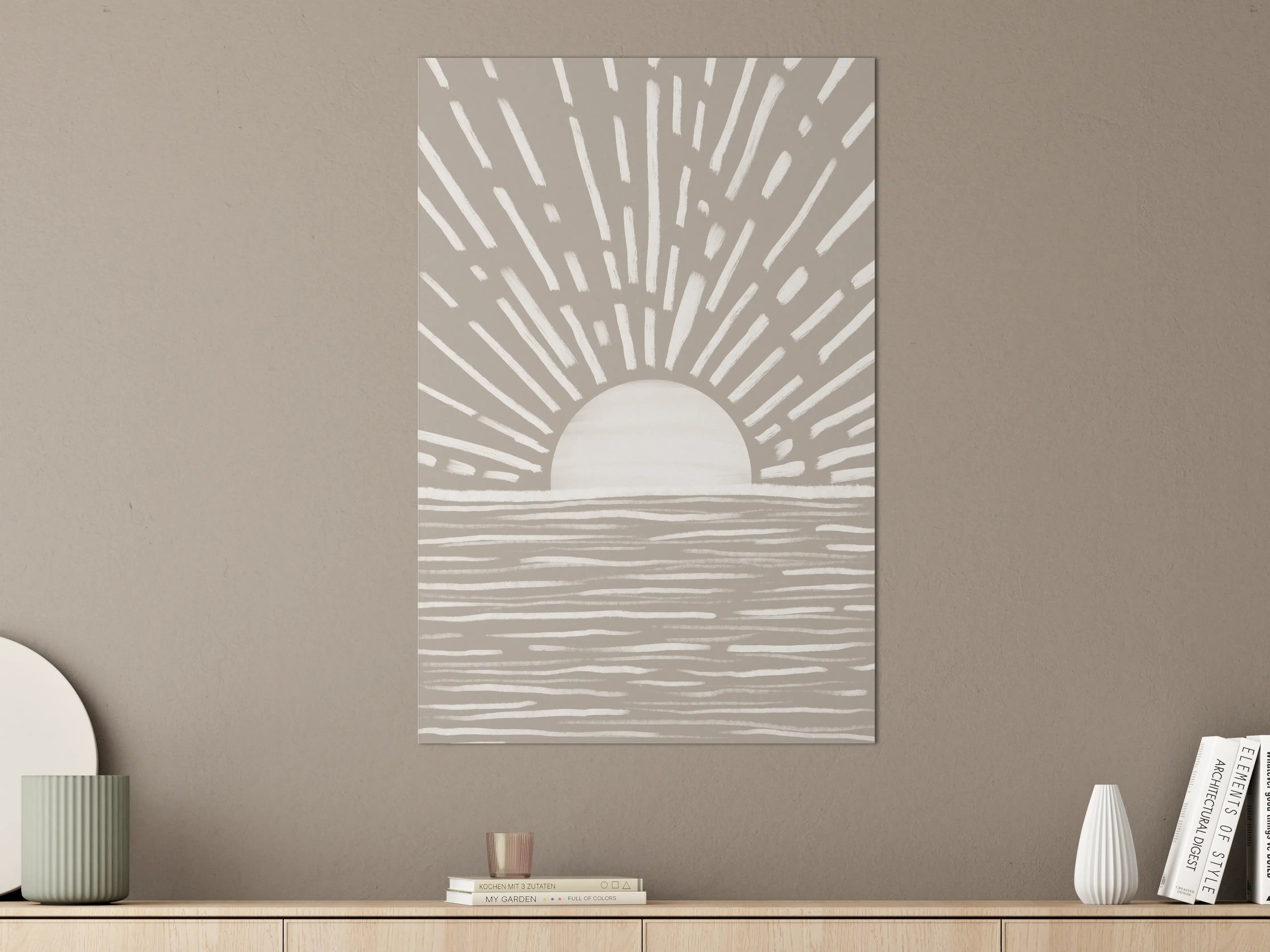 Große Wandbilder - Gräuliches Design - Landschaft