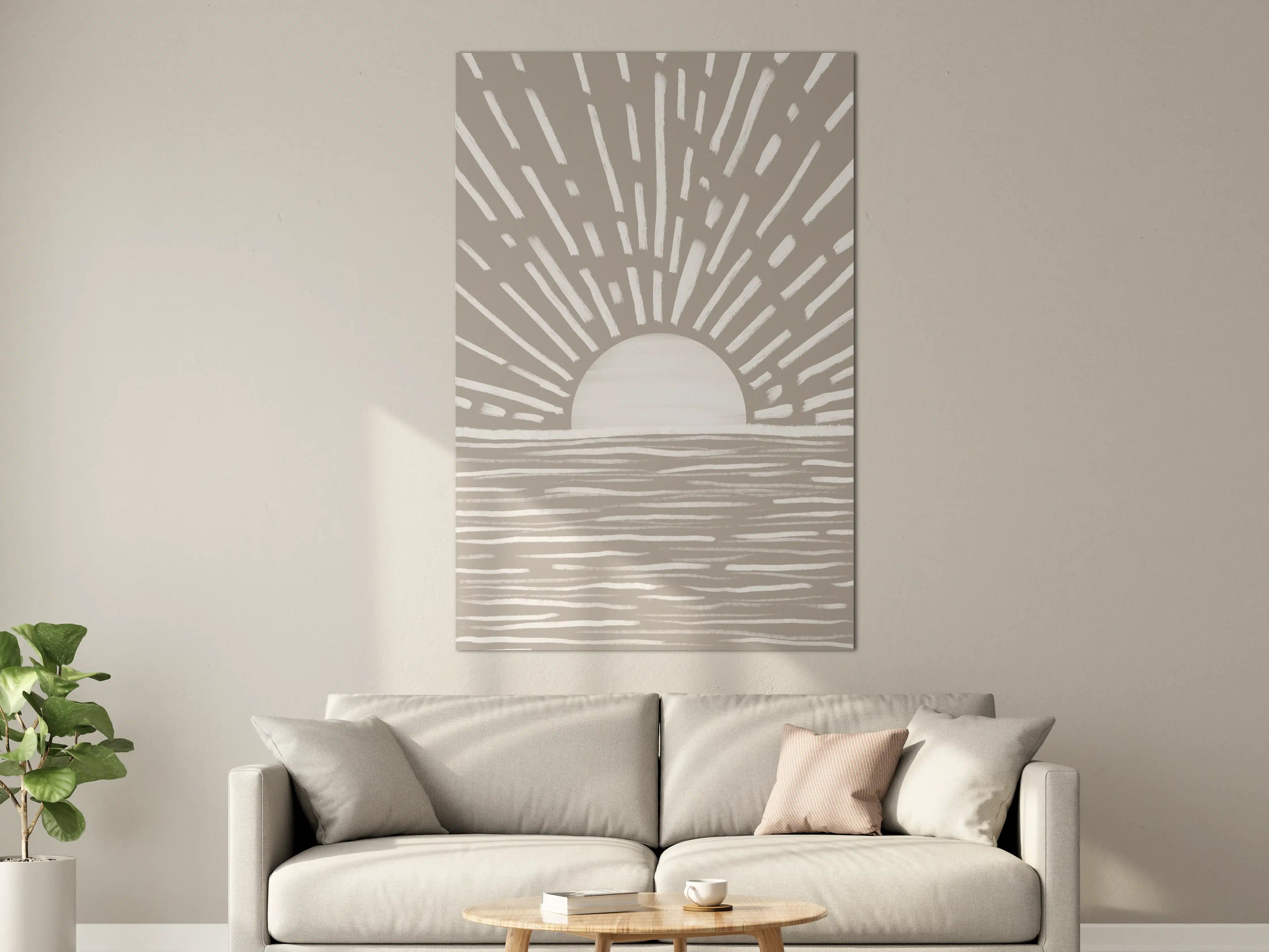 Große Wandbilder - Gräuliches Design - Landschaft