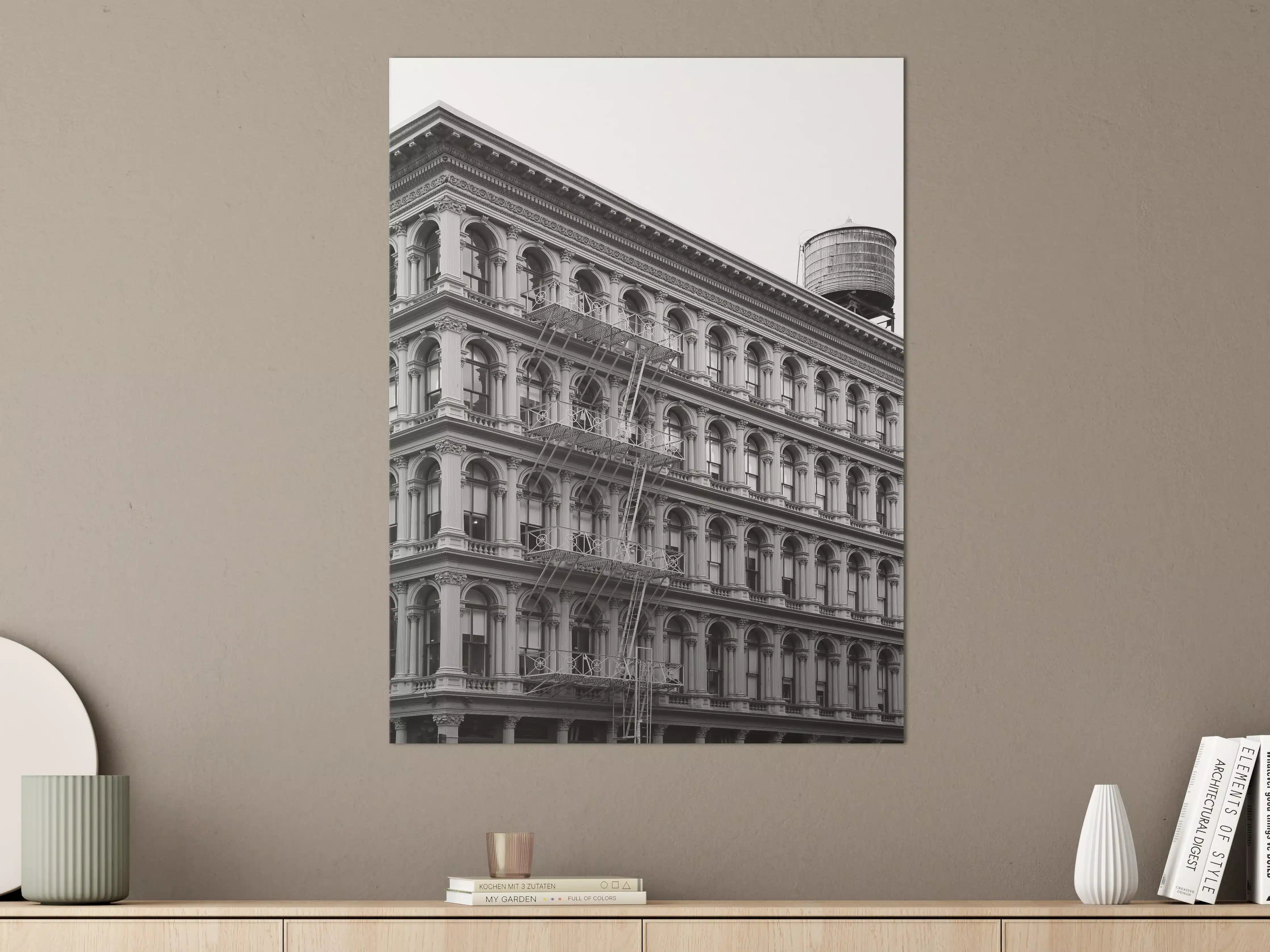 Große Wandbilder - Gräuliches Foto - Architektur in NYC