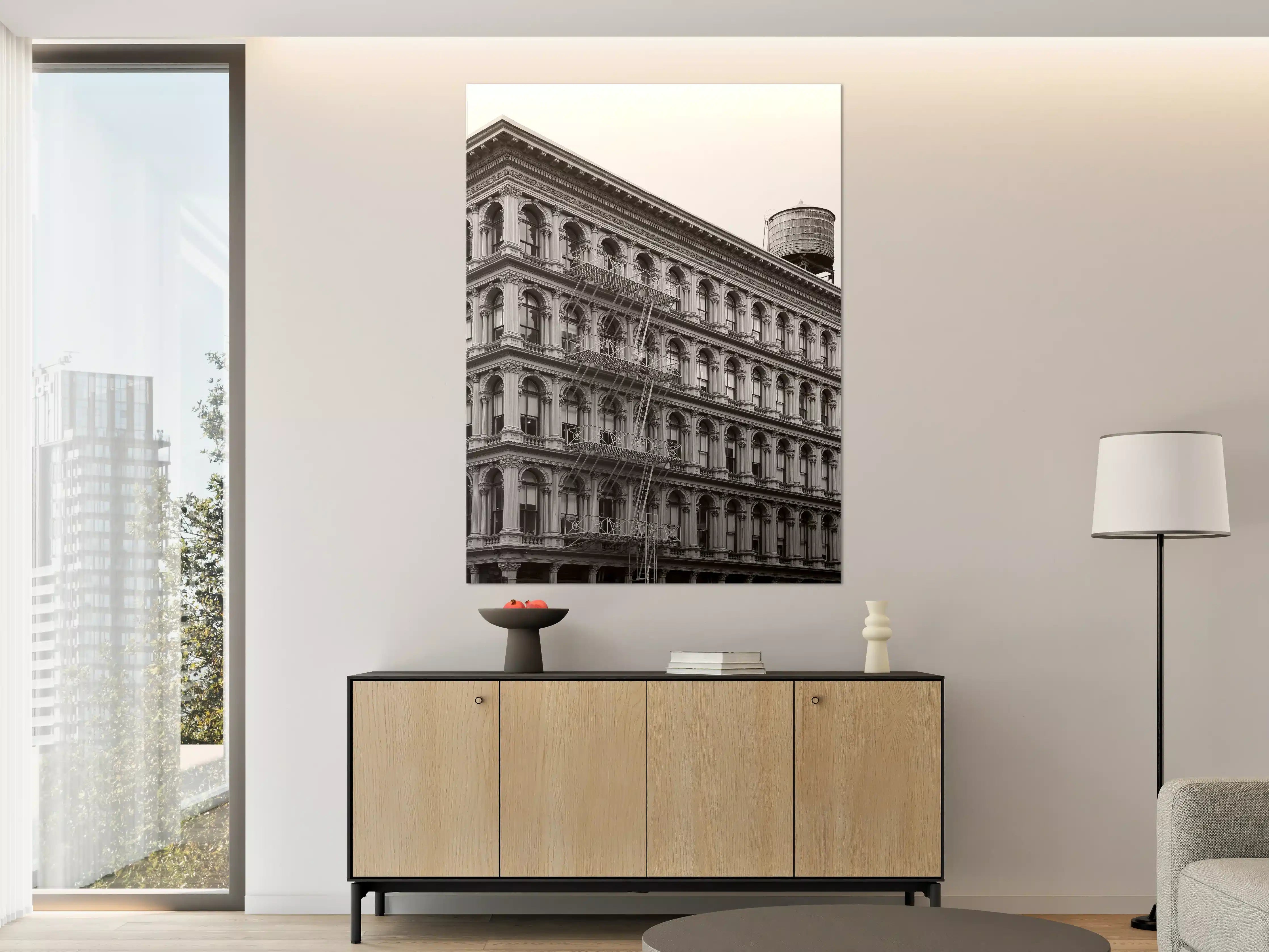 Große Wandbilder - Gräuliches Foto - Architektur in NYC