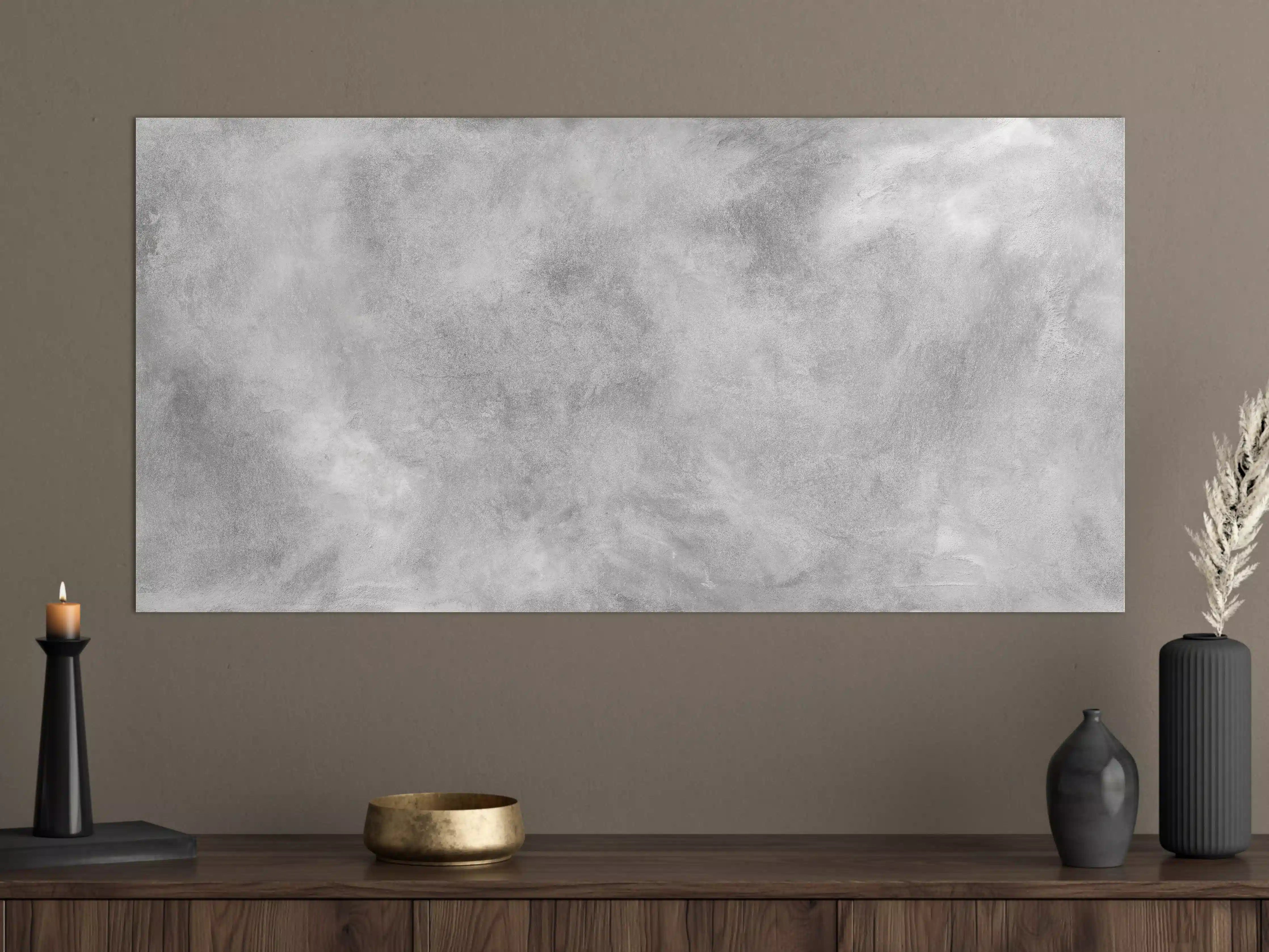 Große Wandbilder - Gräuliches Marmor Design