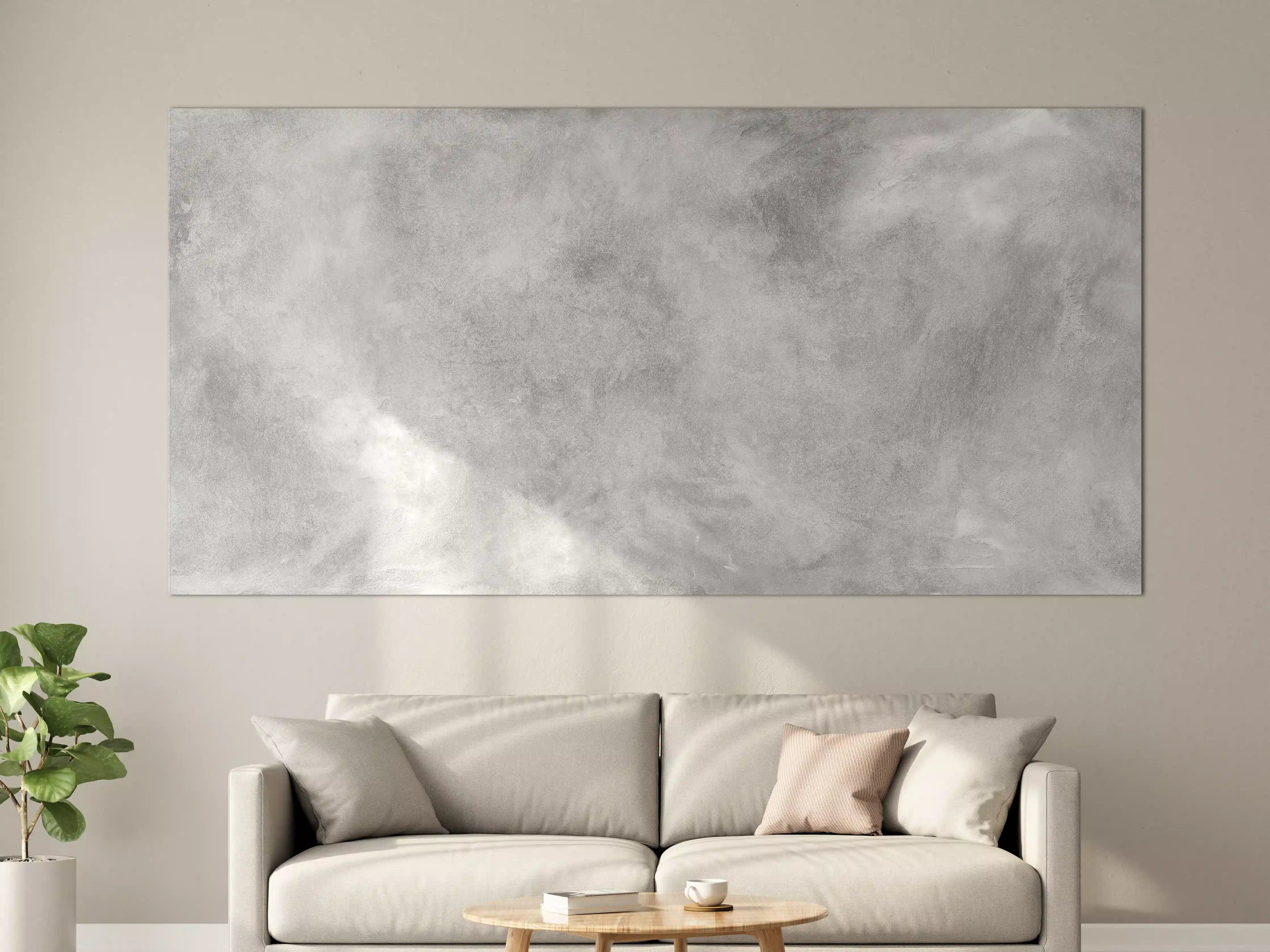 Große Wandbilder - Gräuliches Marmor Design