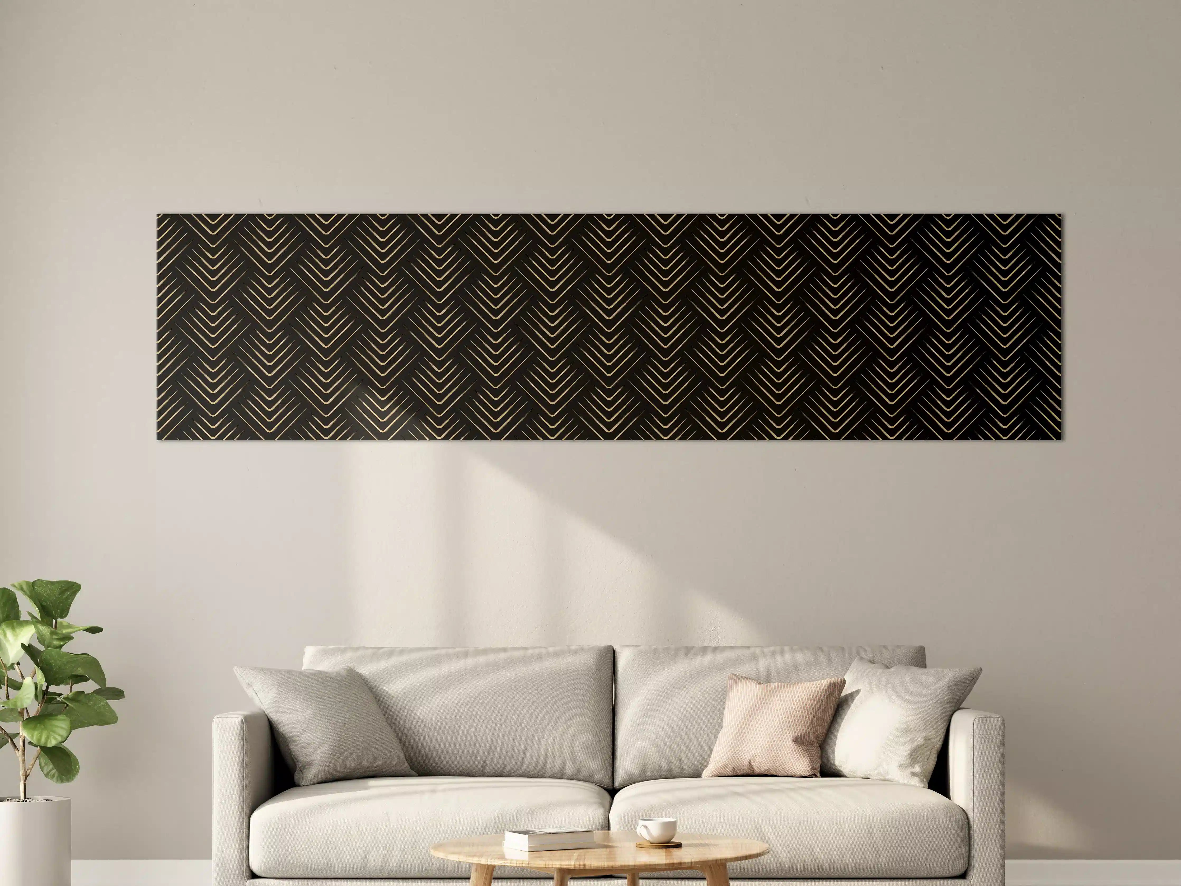 Große Wandbilder - Grafisches Schwarz-Muster