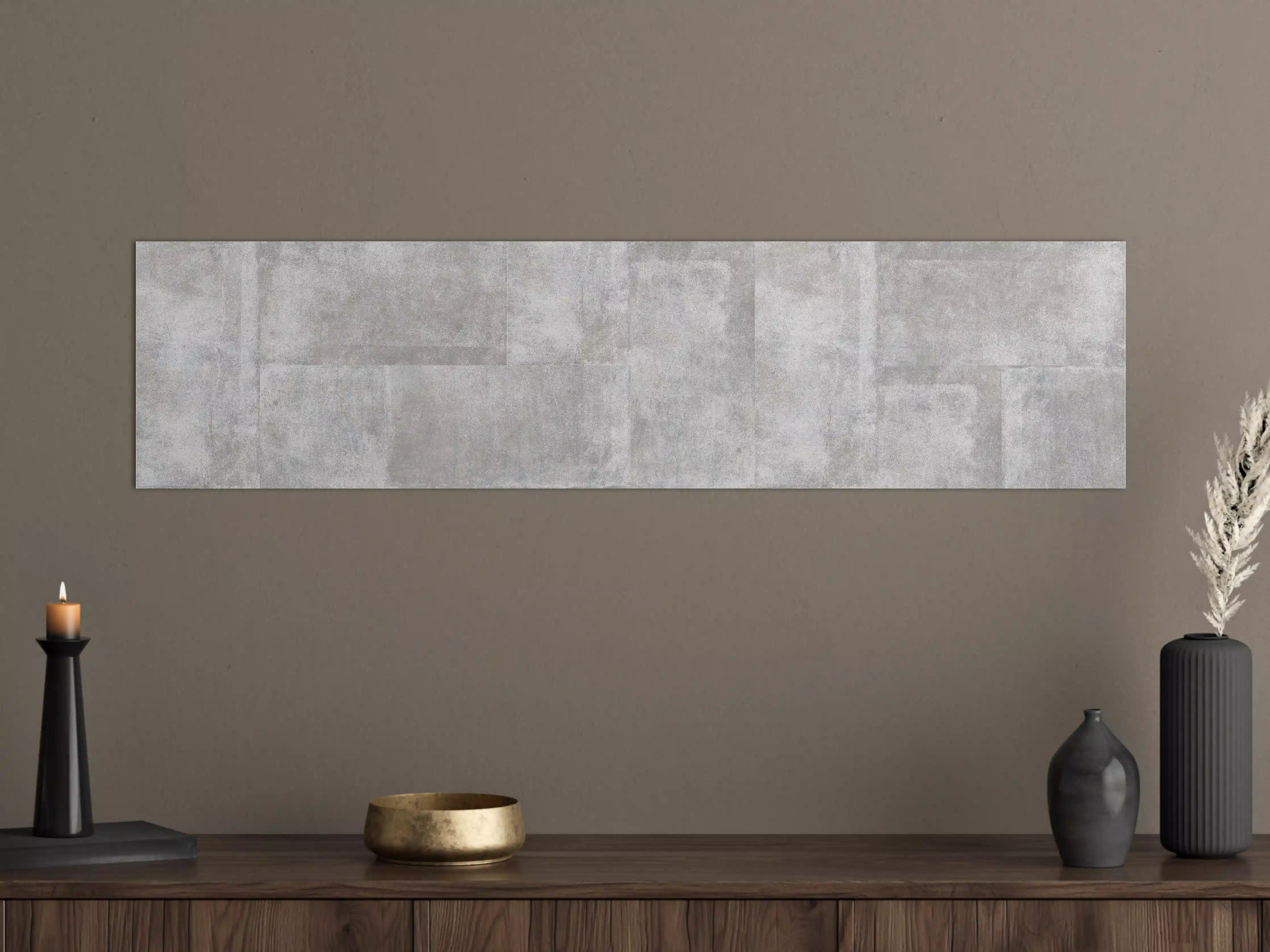 Große Wandbilder - Grau-Weiße Zementwand Textur