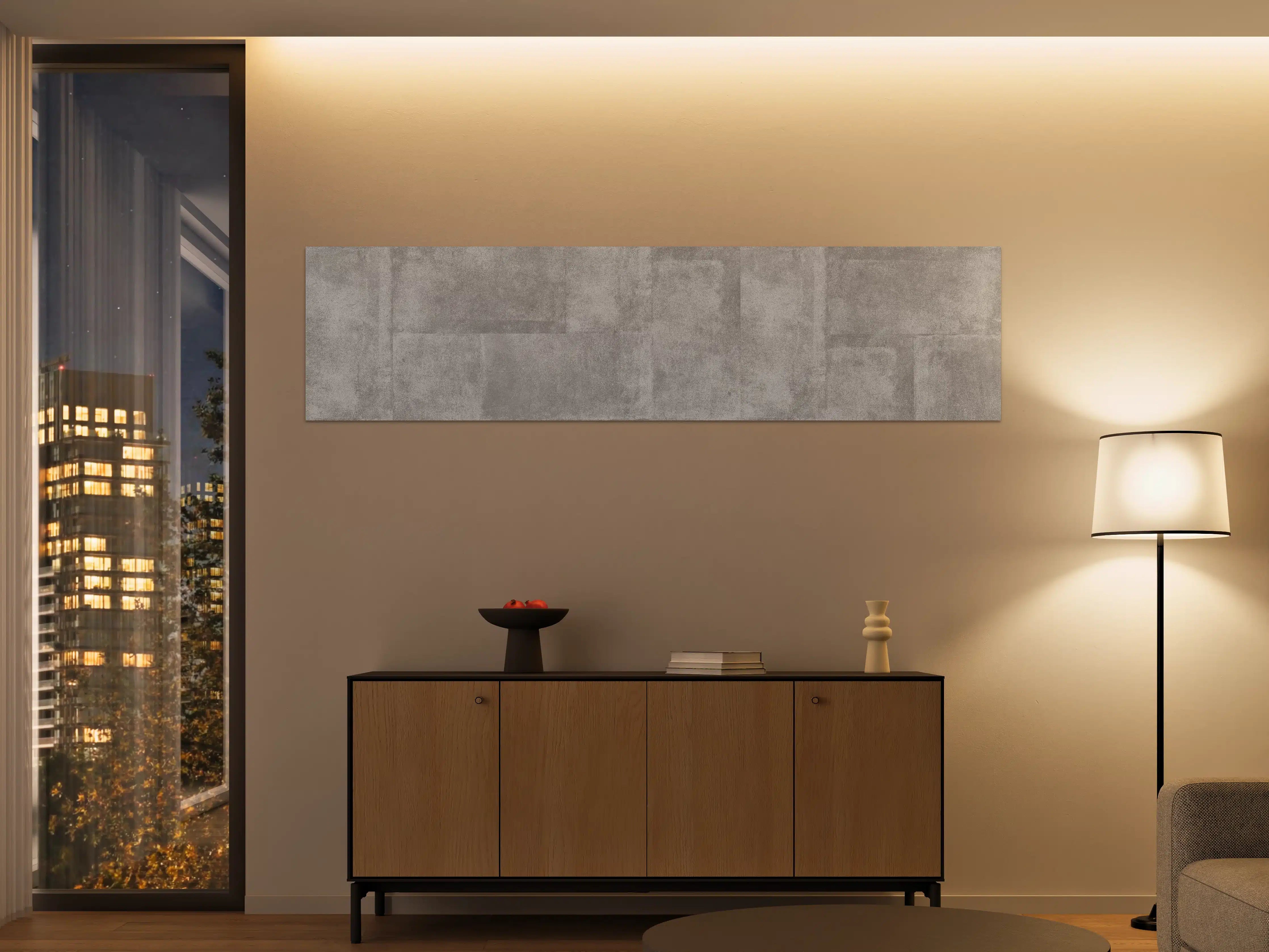 Große Wandbilder - Grau-Weiße Zementwand Textur