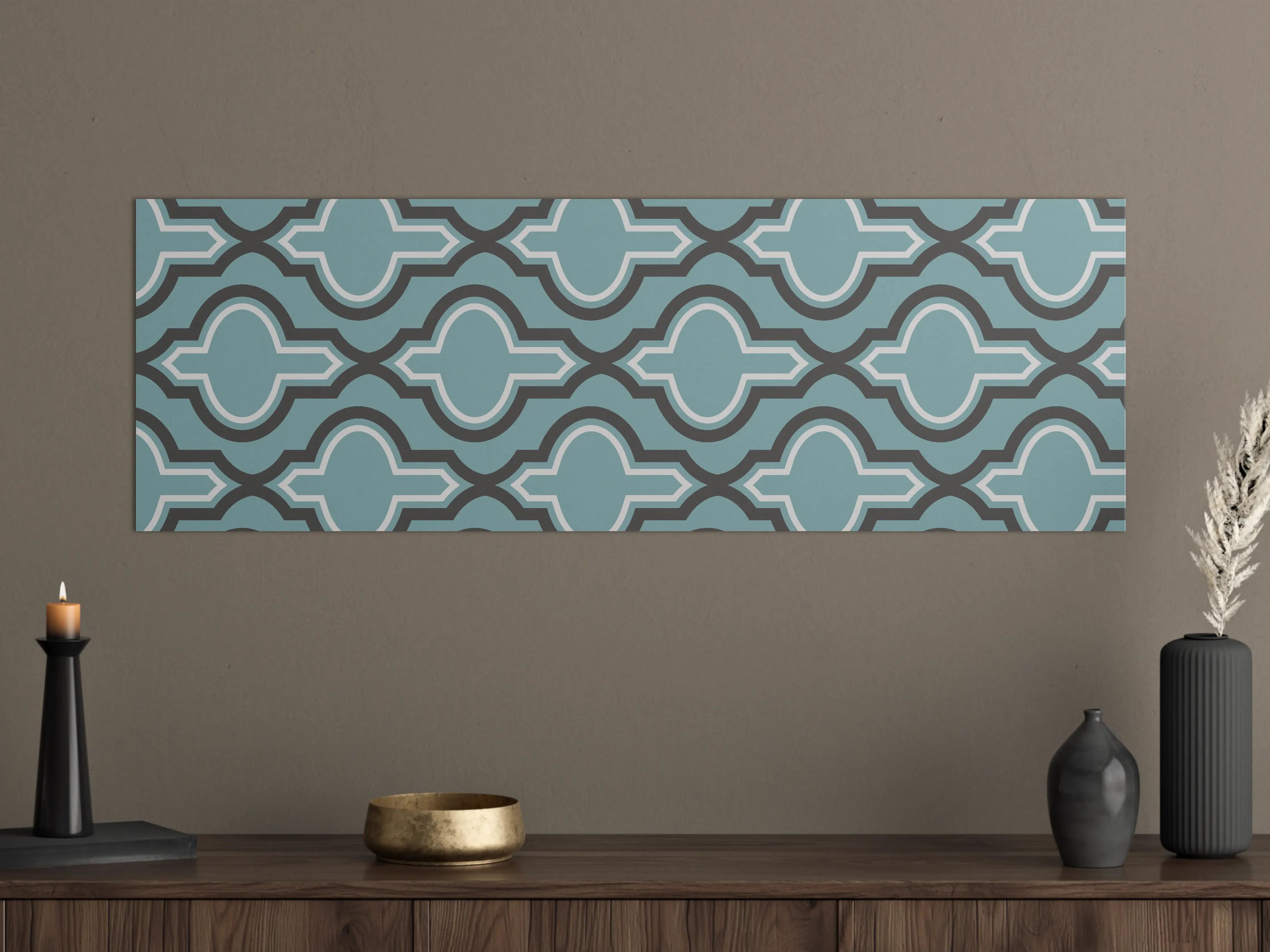 Große Wandbilder - Grau-Weißes Grafikdesign Muster