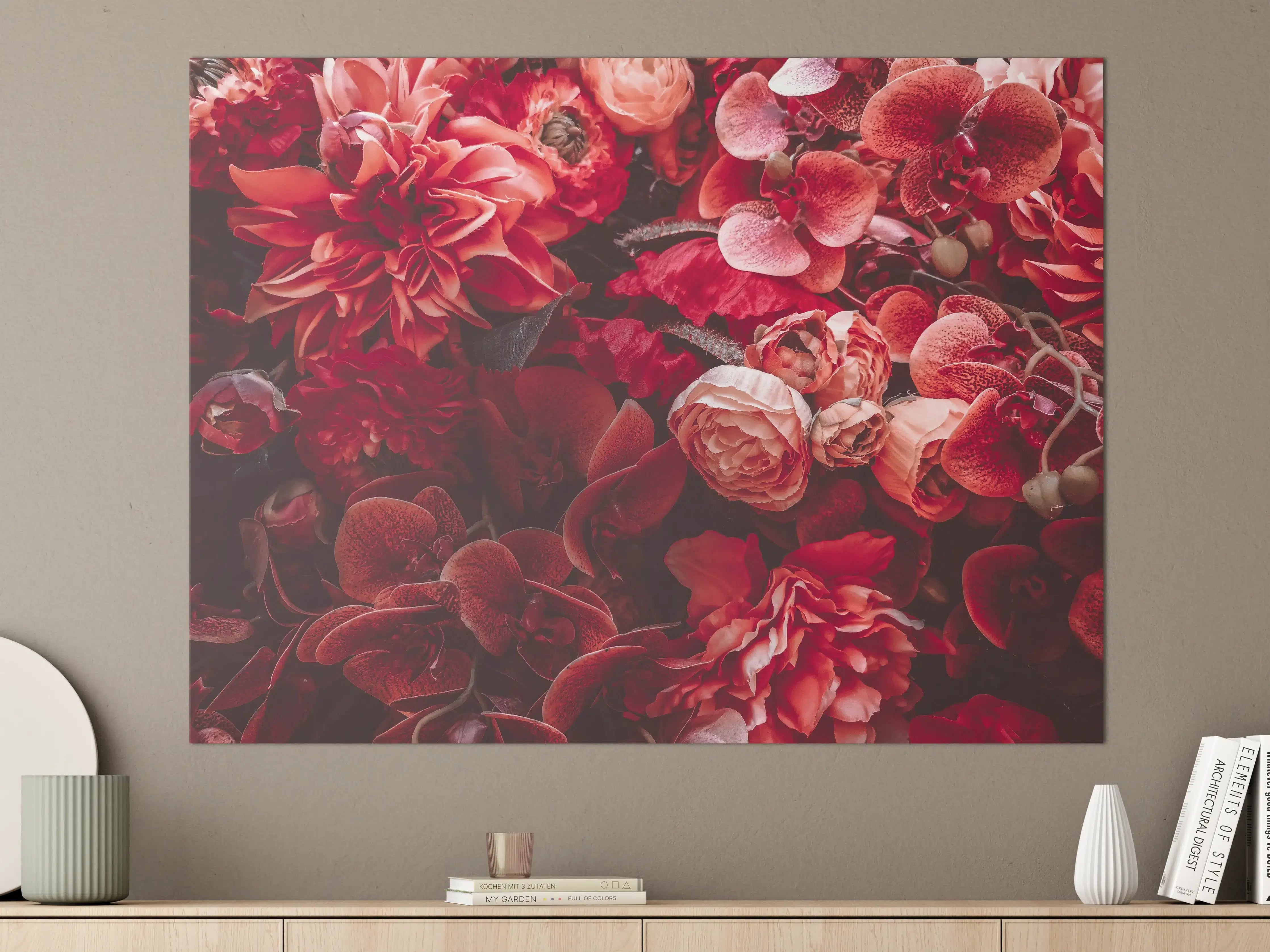 Große Wandbilder - Graue Blütenpracht in Nahaufnahme