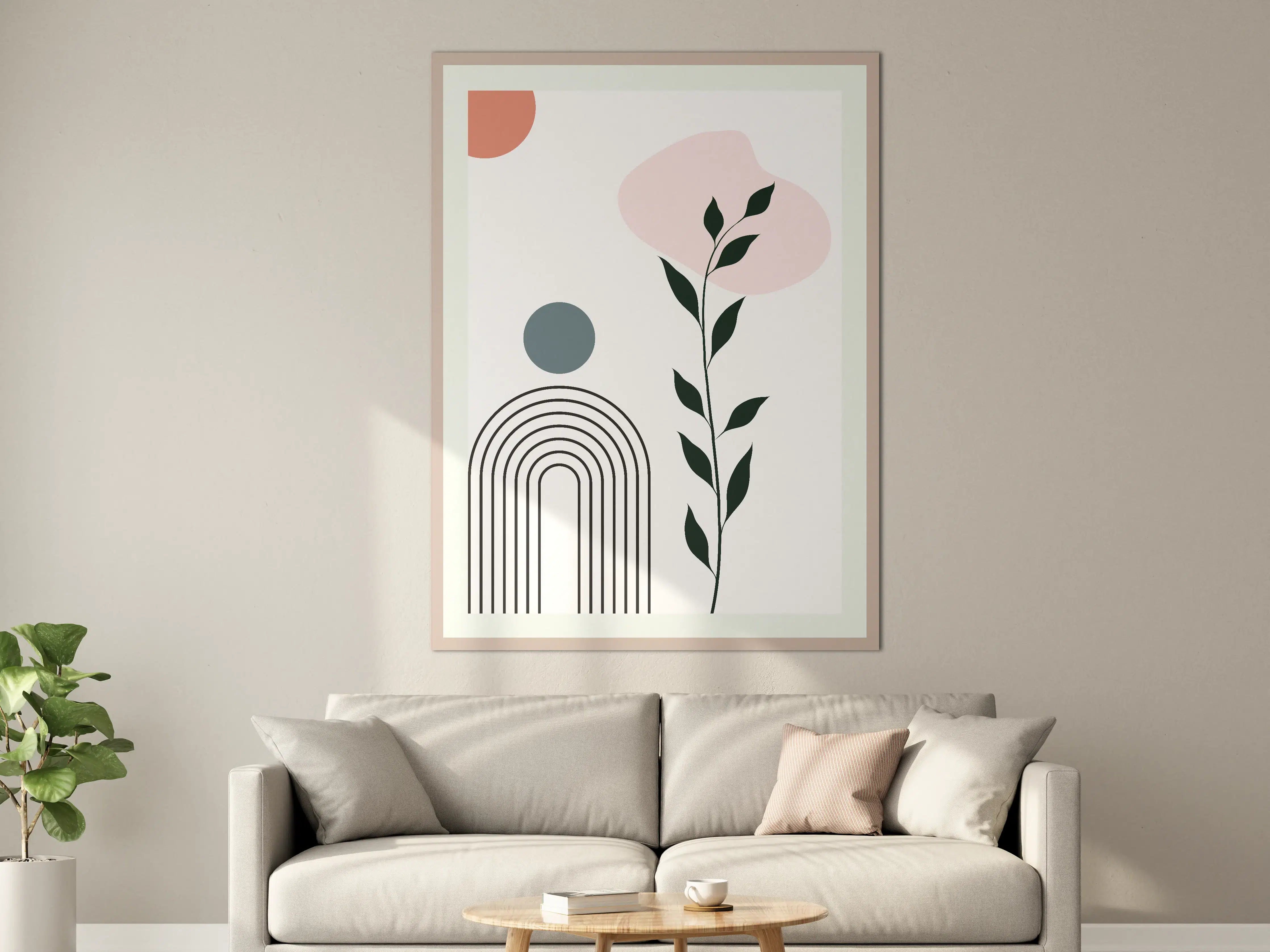 Große Wandbilder - Graue Eleganz: Moderne Wandkunst